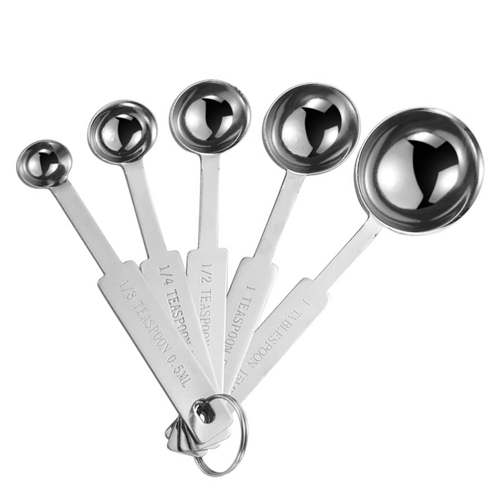 4PCS OstWony Measuring Spoons Set  Includes 1/4 tsp  1/2 tsp  1 tsp  1 tbsp  Food Grade Stainless Steel measuring cups  Tablespoon and Teaspoon for Measure Liquid and Dry Ingredients