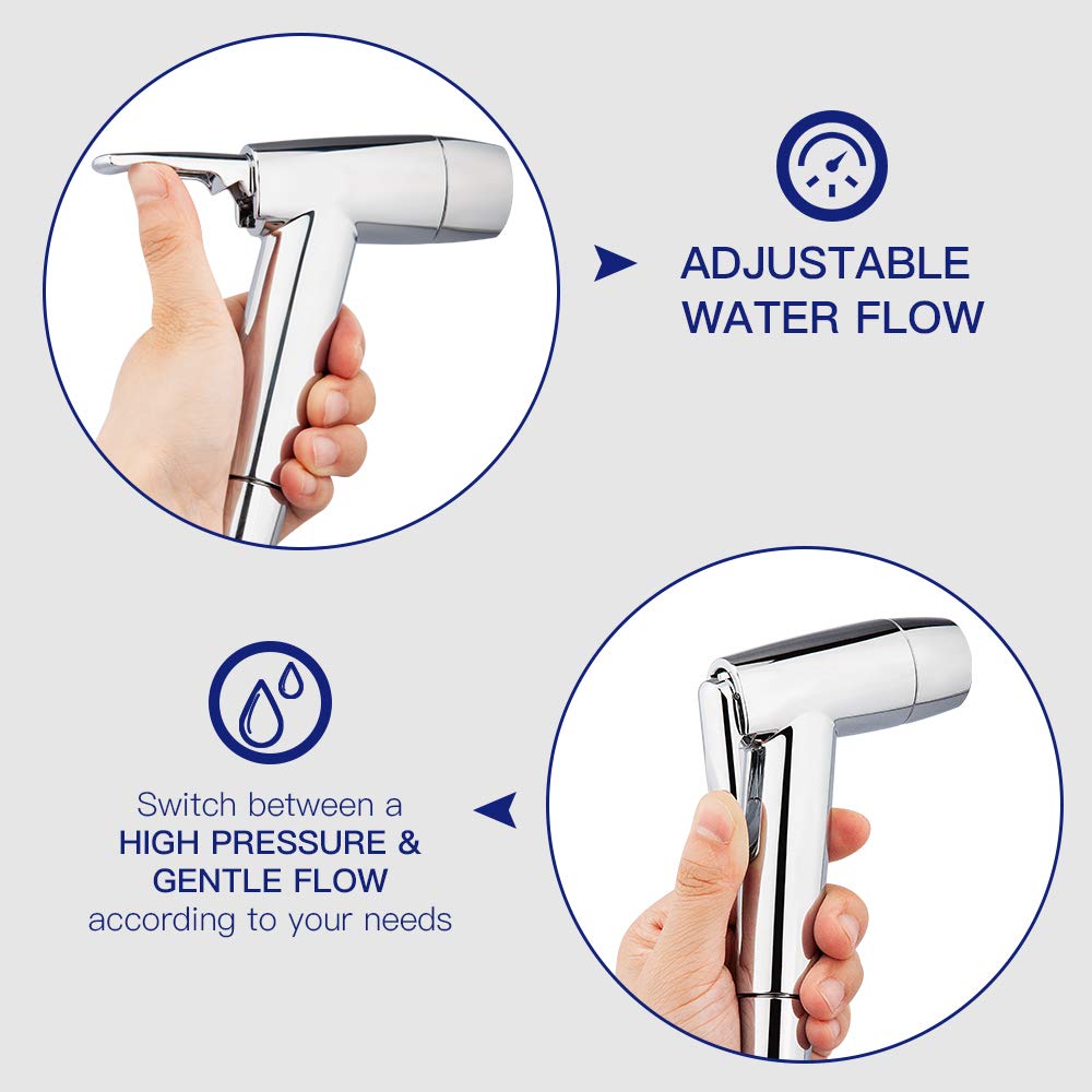 Houtingmaan Kitchen Side Sprayer,Dual Function Kitchen Sink Sprayer With Adjustable Flow Controller,Kitchen Faucet Sprayer Repla