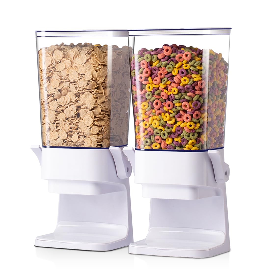 Zeadesign Cereal Dispenser Countertop 2Pc, Cereal Containers Storage, 5L Organization And Storage Containers For Kitchen, Dry Fo