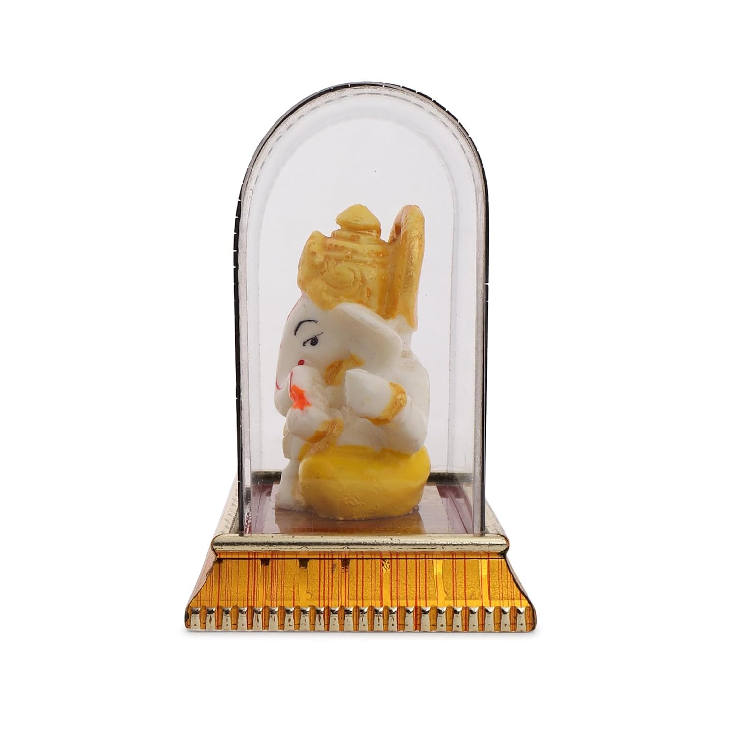 Aartish Ganesha Idol For Car Dashboard,Home Decor, Ganesh Murti Showpiece Gift - Car Dashboard Accessories Idols - Diwali Decora