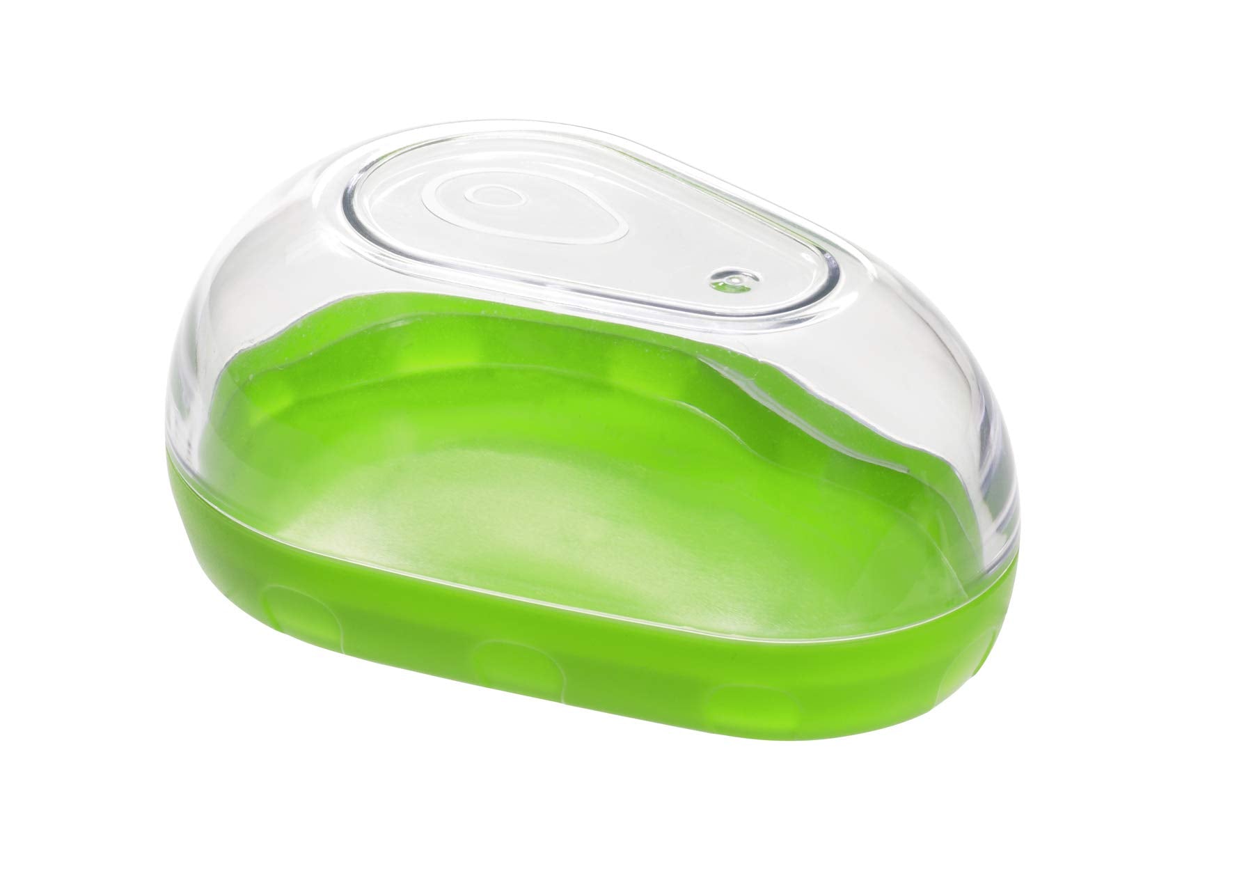 Prepworks Avocado Keeper - Snap-On Lid Avocado Storage Container, Small, Green/Clear, Model LKS-13DP, Keeps Avocados Fresh