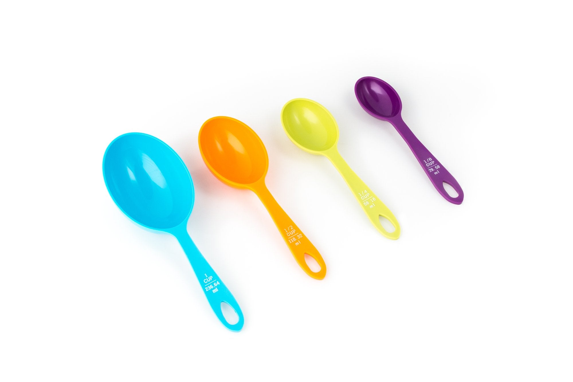 Fox Run Measuring Cup Set, 1/8 Cup To 1 Cup, Set Of 4, Multicolored