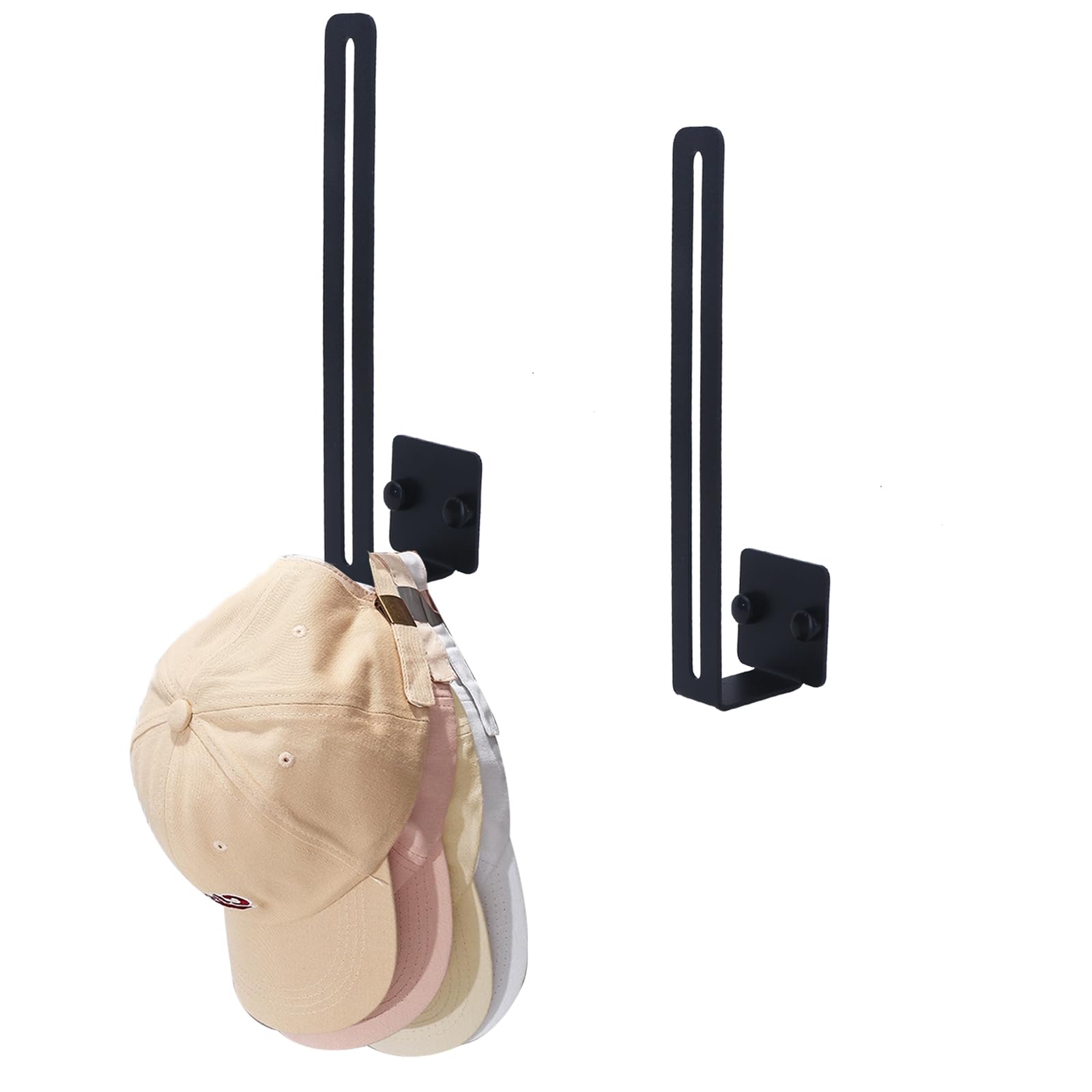 Syxupumi 2 Pack Hat Racks For Baseball Caps Wall
