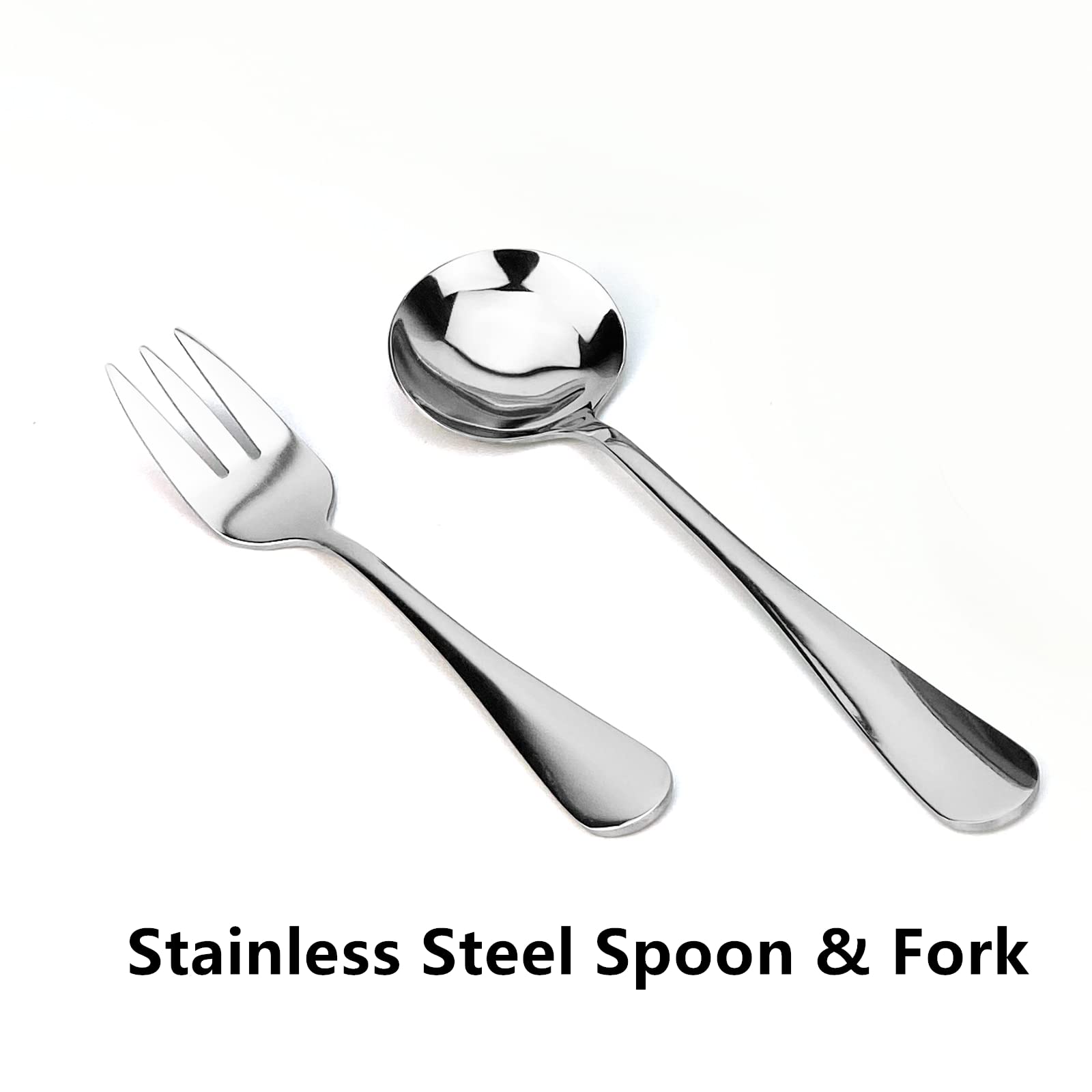 Lunbengo 1400Ml Stainless Steel Bento Lunch Box With Plastic Lids- Large Meal Prep Container With 500Ml Divided Compartments - P