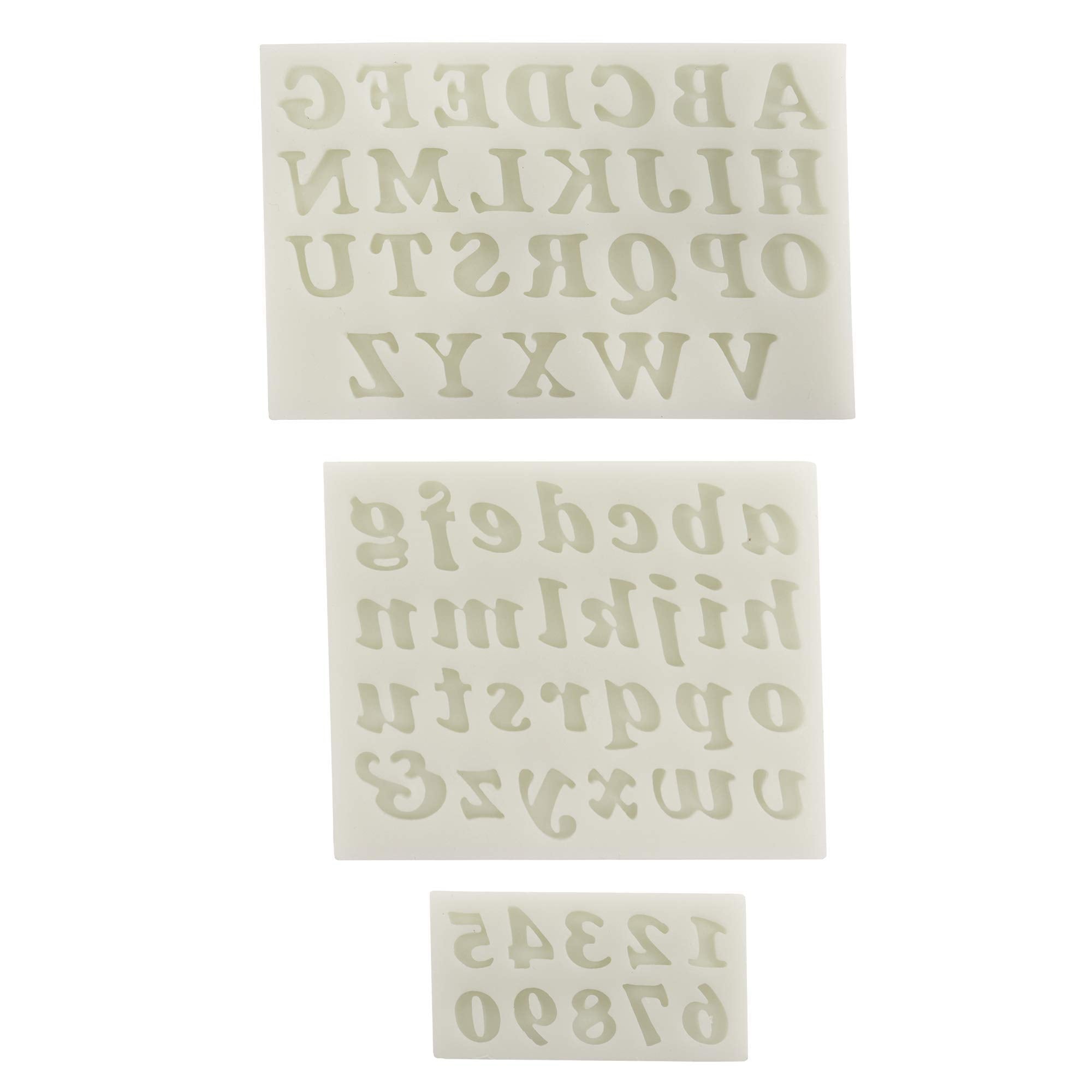 O'Creme Silicone Fondant Mold, Small Letters And Numbers