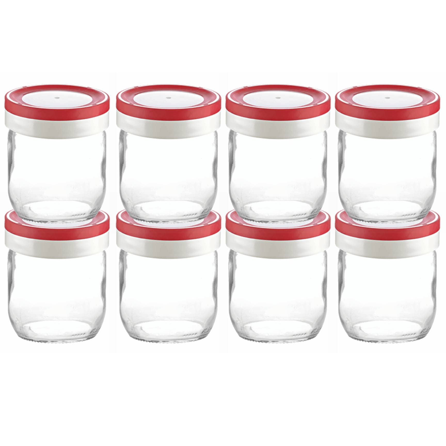 Tribello Wide Mouth Mason Jars 14 Oz, 8-Pack