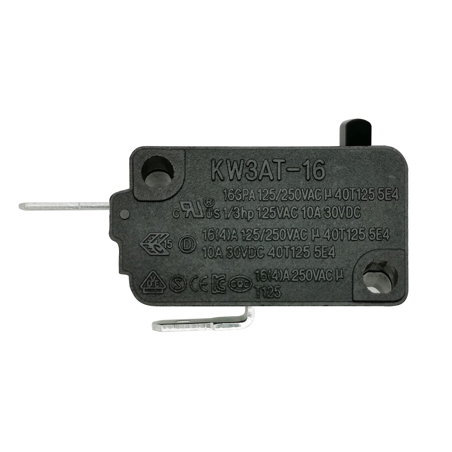 Microwave Oven Door Switch Replacement Part  16A 125VAC  KW3AT-16 (Downward Compatible with KW3A-16)  Normally Closed - 1Pc
