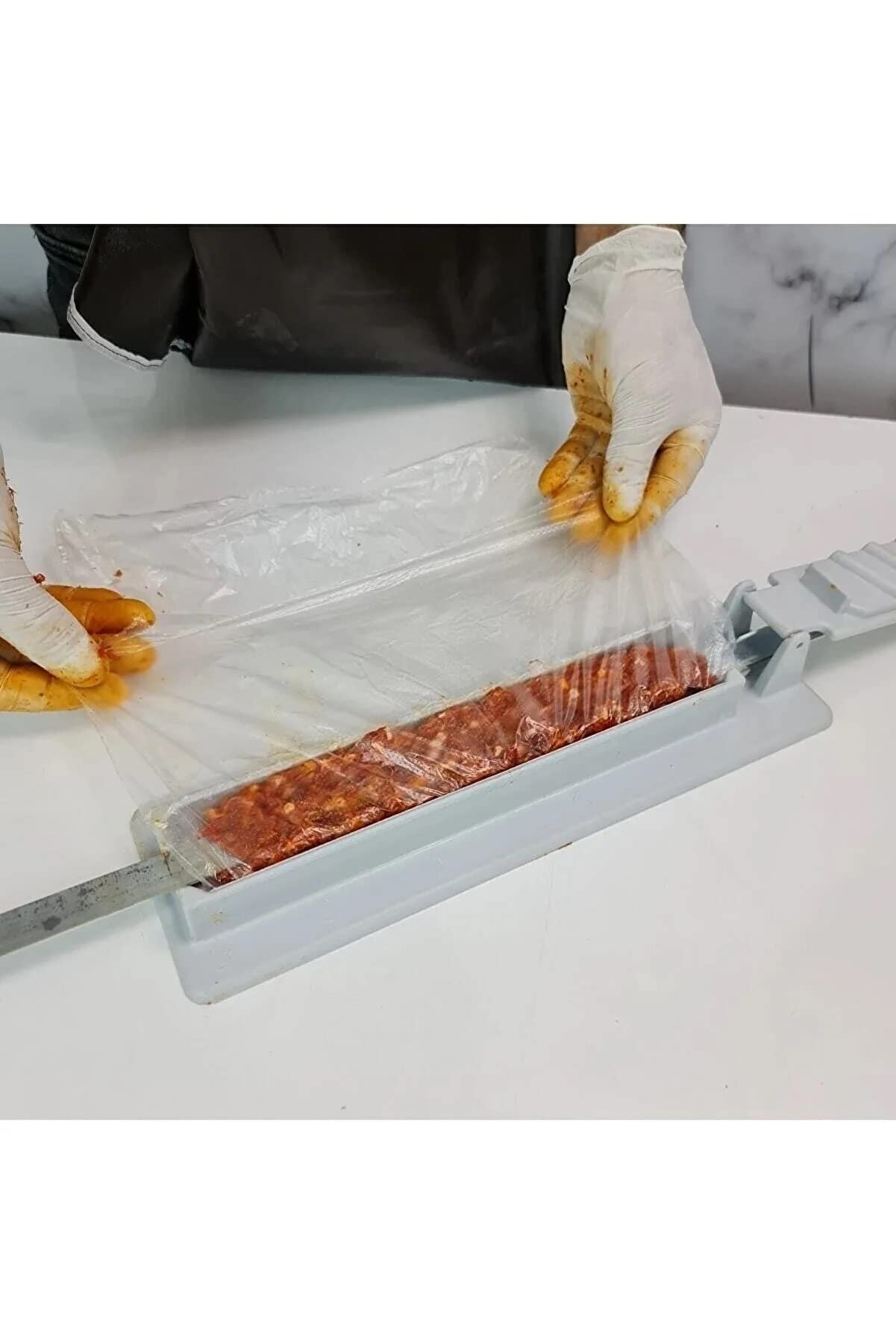 Kebapmatik Kebab Maker By Yes Way Kebab, Plastic Kebab Press, Manual Kabob Mould, Form Your Kofta Kebab Like A Traditional Chef
