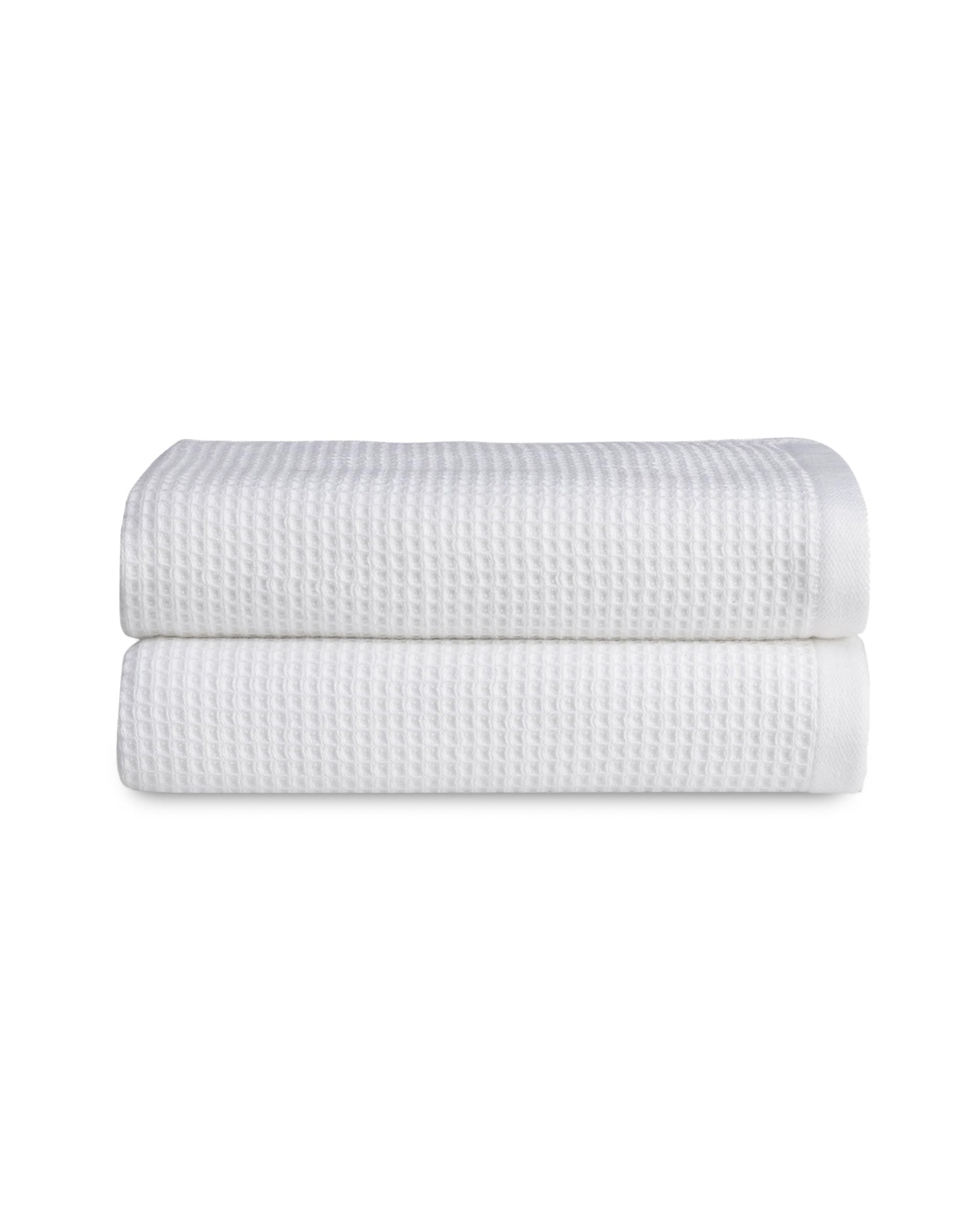 Cozy Earth White Waffle Hand Towels