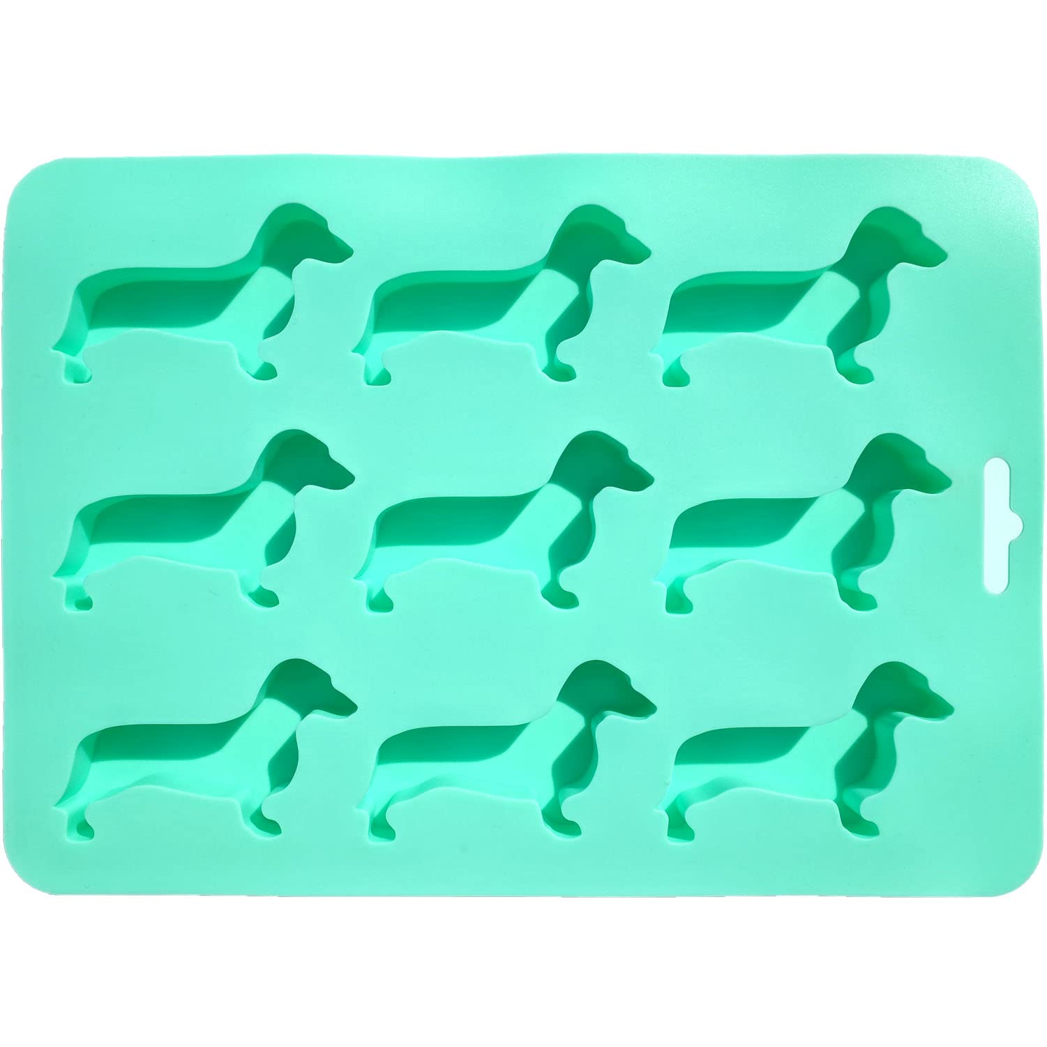 Scivokaval Dachshund Dog Shaped Silicone Ice Cube Mold And Tray For Drink Ice Maker Candy Chocolate Biscuit Fondant Cupcake Cake