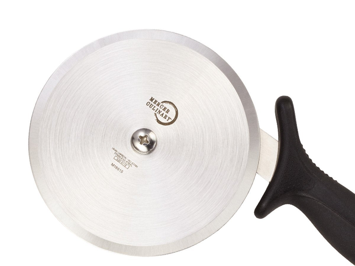 Mercer Culinary Millennia Pizza Cutter With Black Handle, 5 Inch Wheel, Stainless Steel