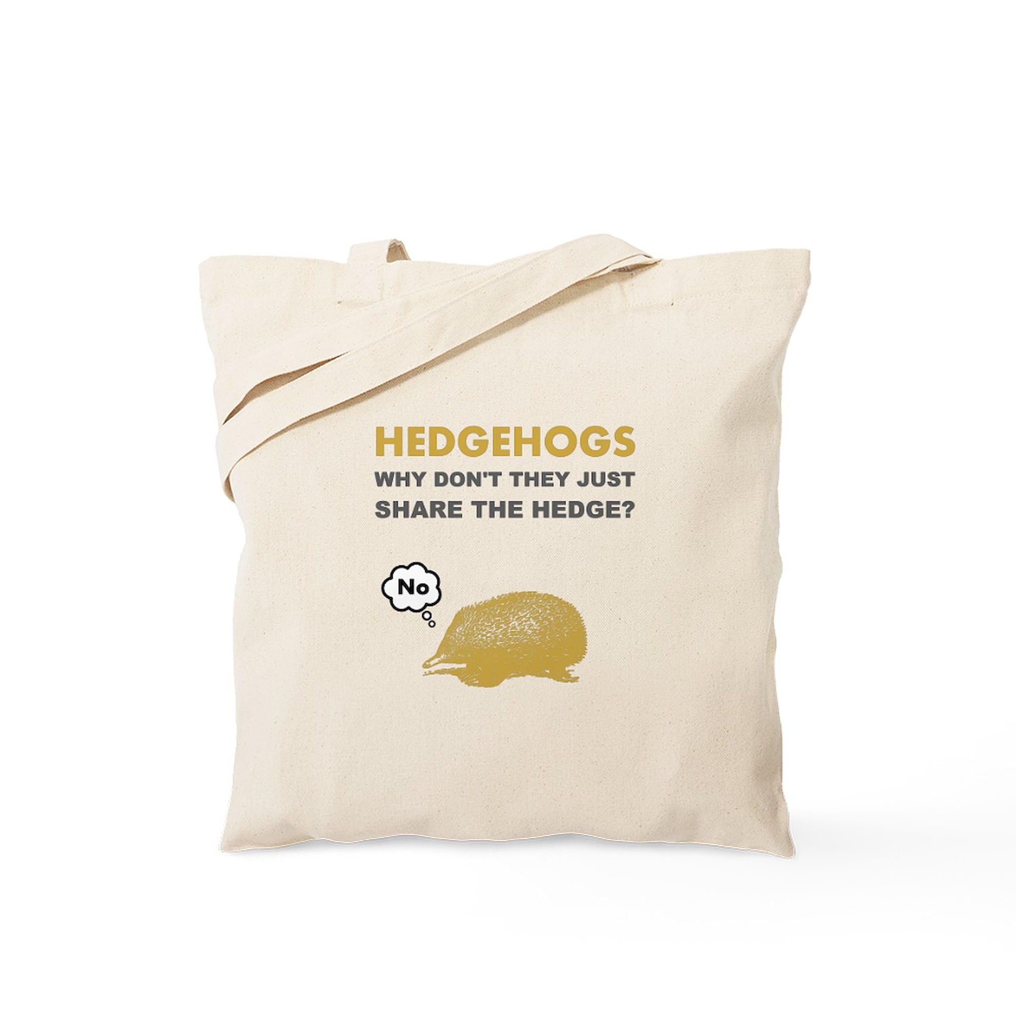 Cafepress Hedgehogs Tote Bag Natural Canvas Tote Bag, Reusable Shopping Bag
