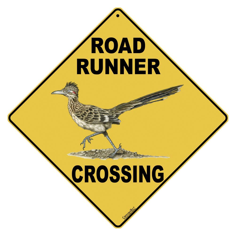 CROSSWALKS Road Runner Crossing 12 X 12 Aluminum Sign (X123)