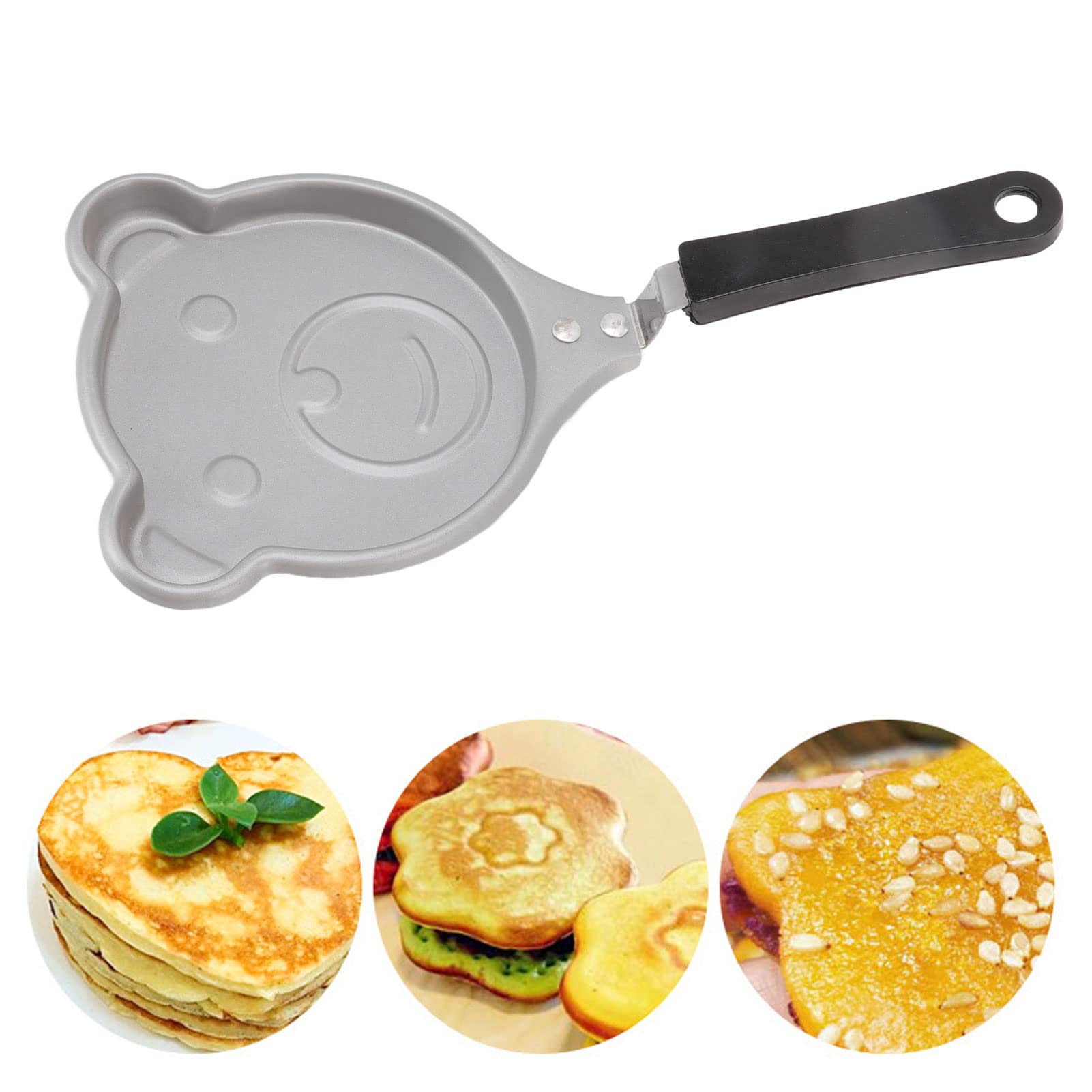Topincn Mini Egg Pan, Nonstick Egg Frying Pan Omelet Pan Innovative Korean Breakfast Pot Diy Mini Breakfast Pan Small Egg Pancak