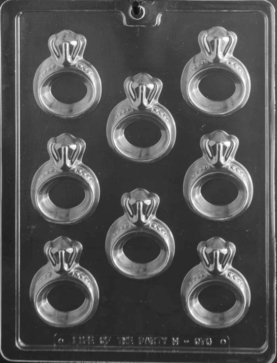 Grandmama'S Goodies W076 Engagement Ring Chocolate Candy Soap Mold With Exclusive Molding Instructions  (1)