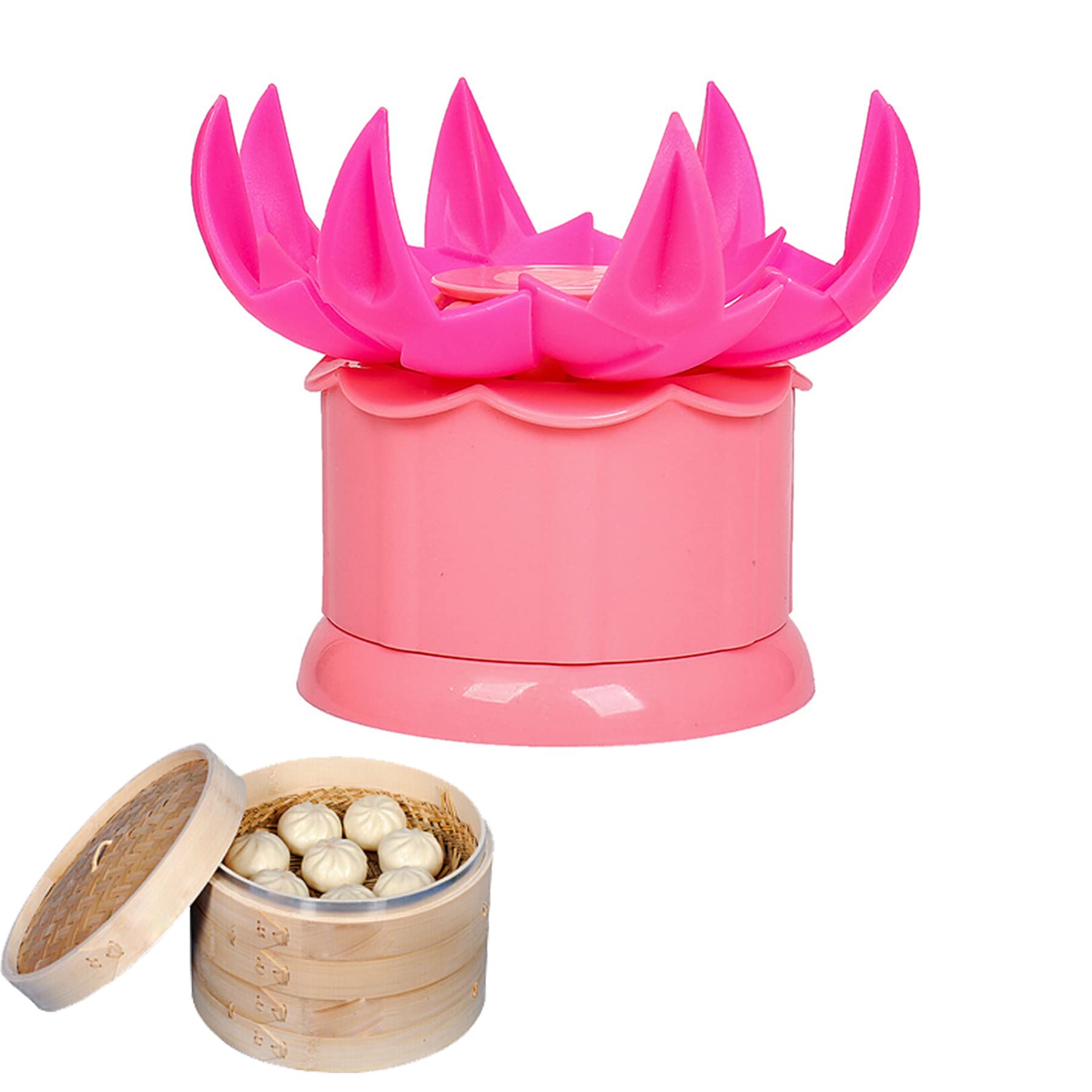Mggi Large 2.36'' Baozi Maker, Plastic Baozi Dumpling Molds, Bun Making Mould Diy Pastry Pie Steamed Stuffed Bun Tool, Bao Bun M