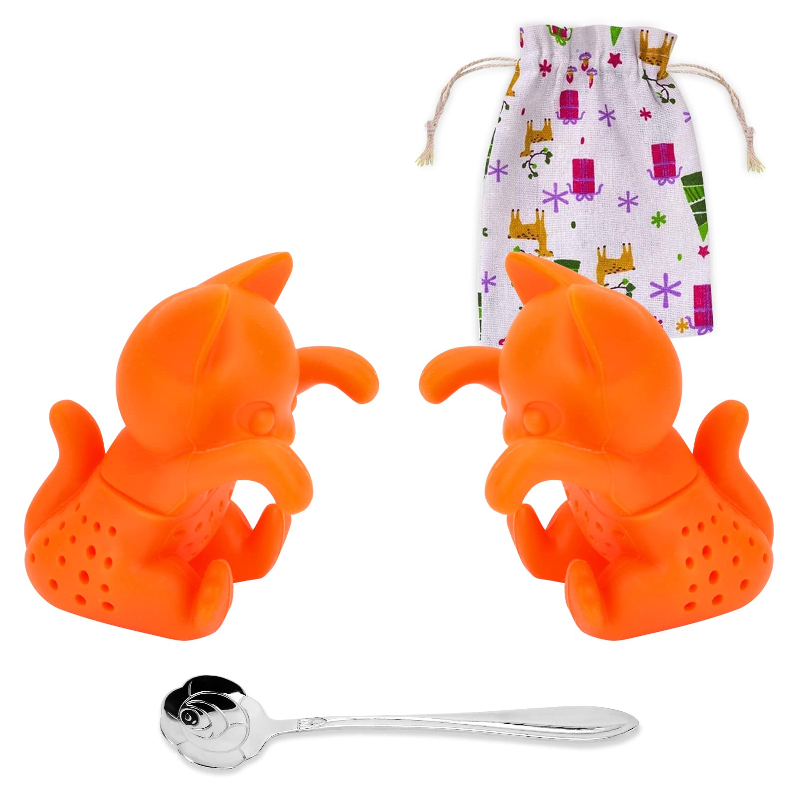 Numola 2Pcs Reusable Umbrella Tea Infuser With Drip Tray For Tea Cups, Mugs And Teapots, Stainless Steel Fine Mesh Tea Strainer