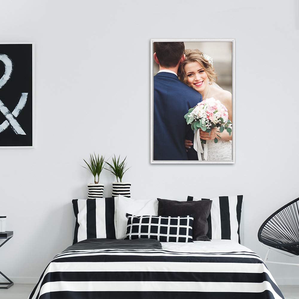 Wall26 Framed Custom Canvas Wall Art For Living Room, Bedroom Canvas Prints For Home Decoration Ready To Hang - 24''X36'', White