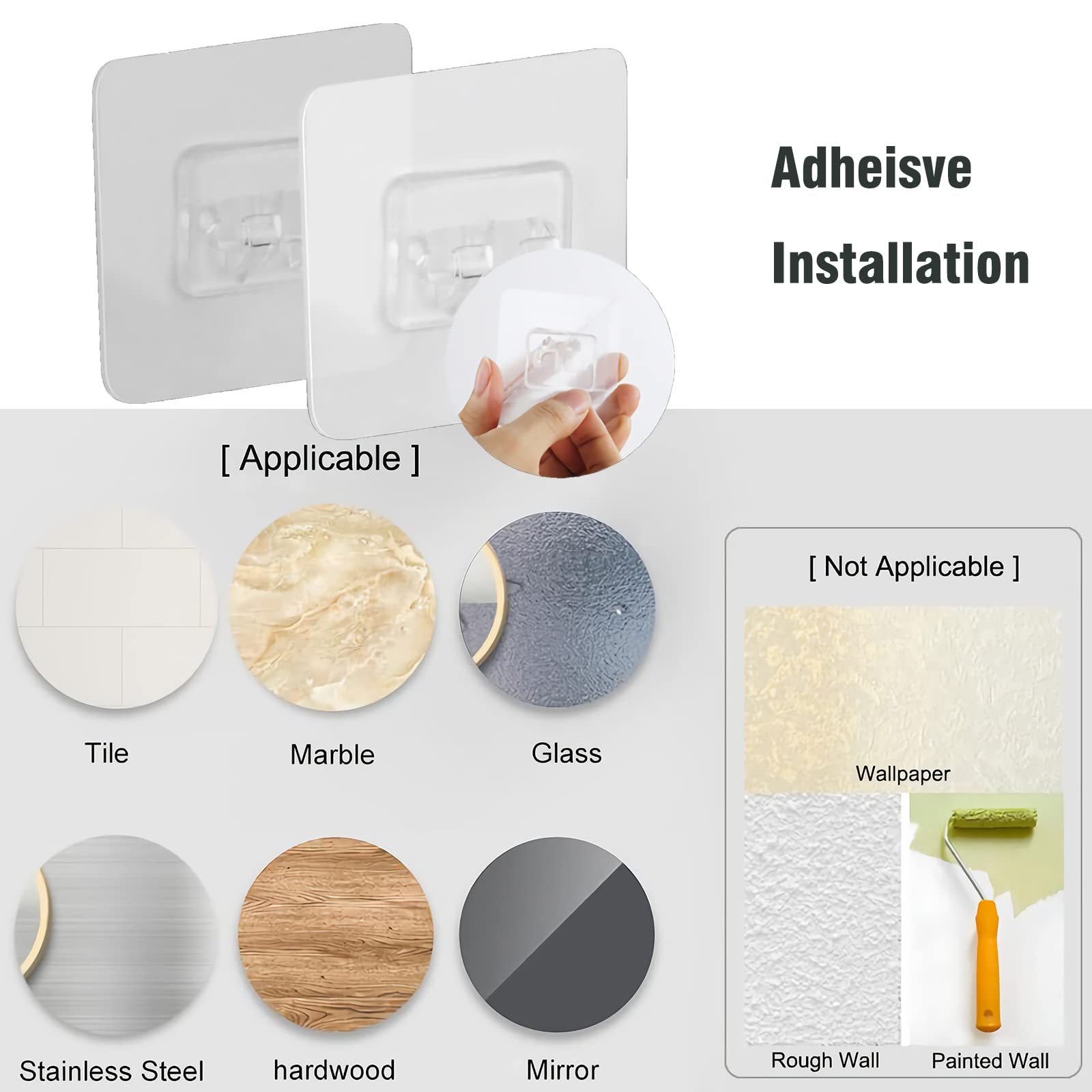 Laigoo 2Pcs Shower Soap Dish, Sus304 Stainless Steel Bar Soap Holder Wall Mounted, Self Adhesive Sponge Holder For Bathroom/Show