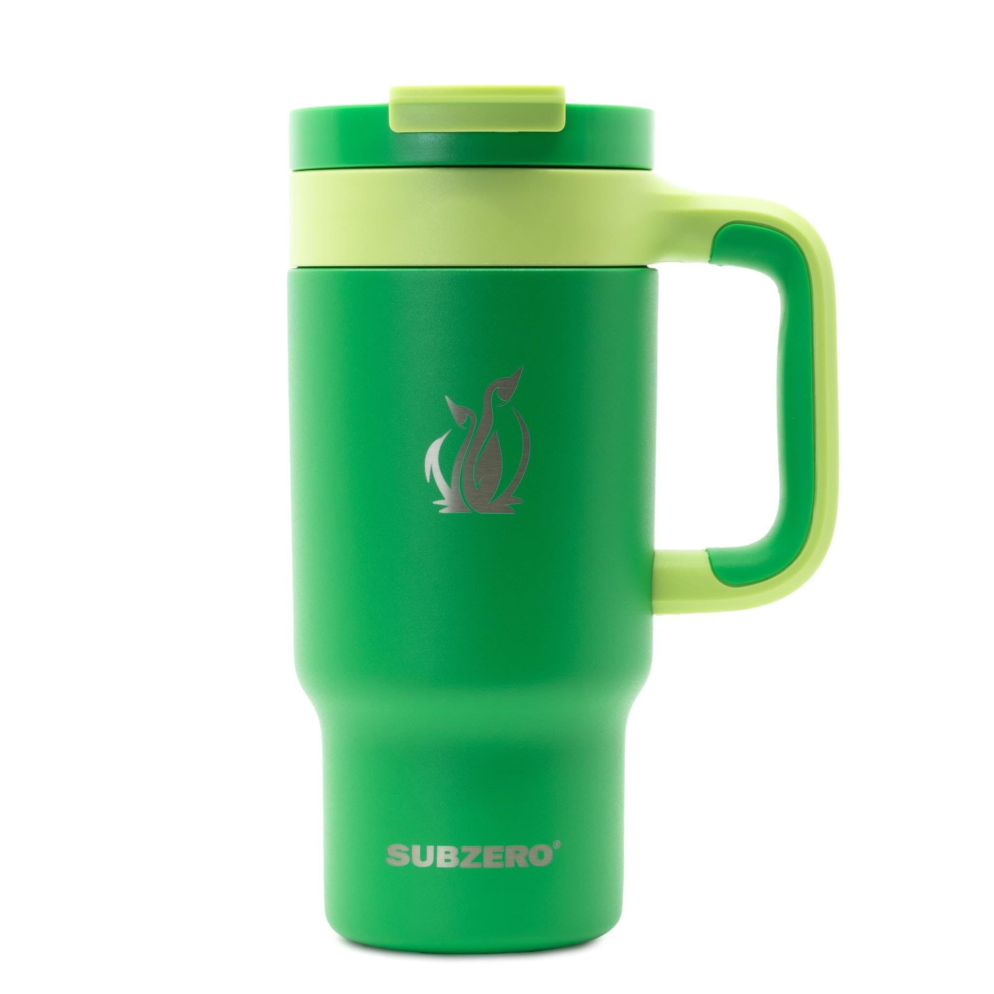 SUBZERO ToGo Kids Leak Proof Tumbler 14 Ounce, Shamrock, 3 in 1 Design with Fold Away Straw and Screw On Lid, Insulated Stainles