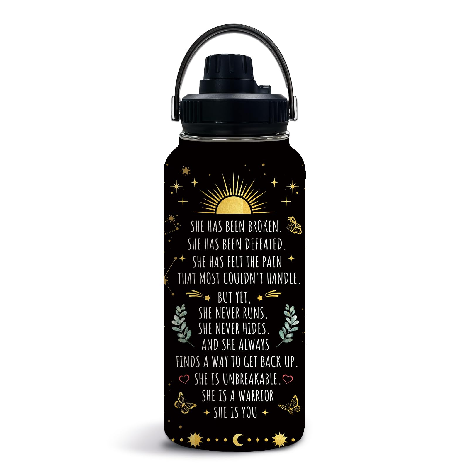 Uibunoo Get Well Soon Gifts for Women After Surgery, Inspirational Water Bottle 32oz, Sympathy Gift for Thanksgiving Christmas, 