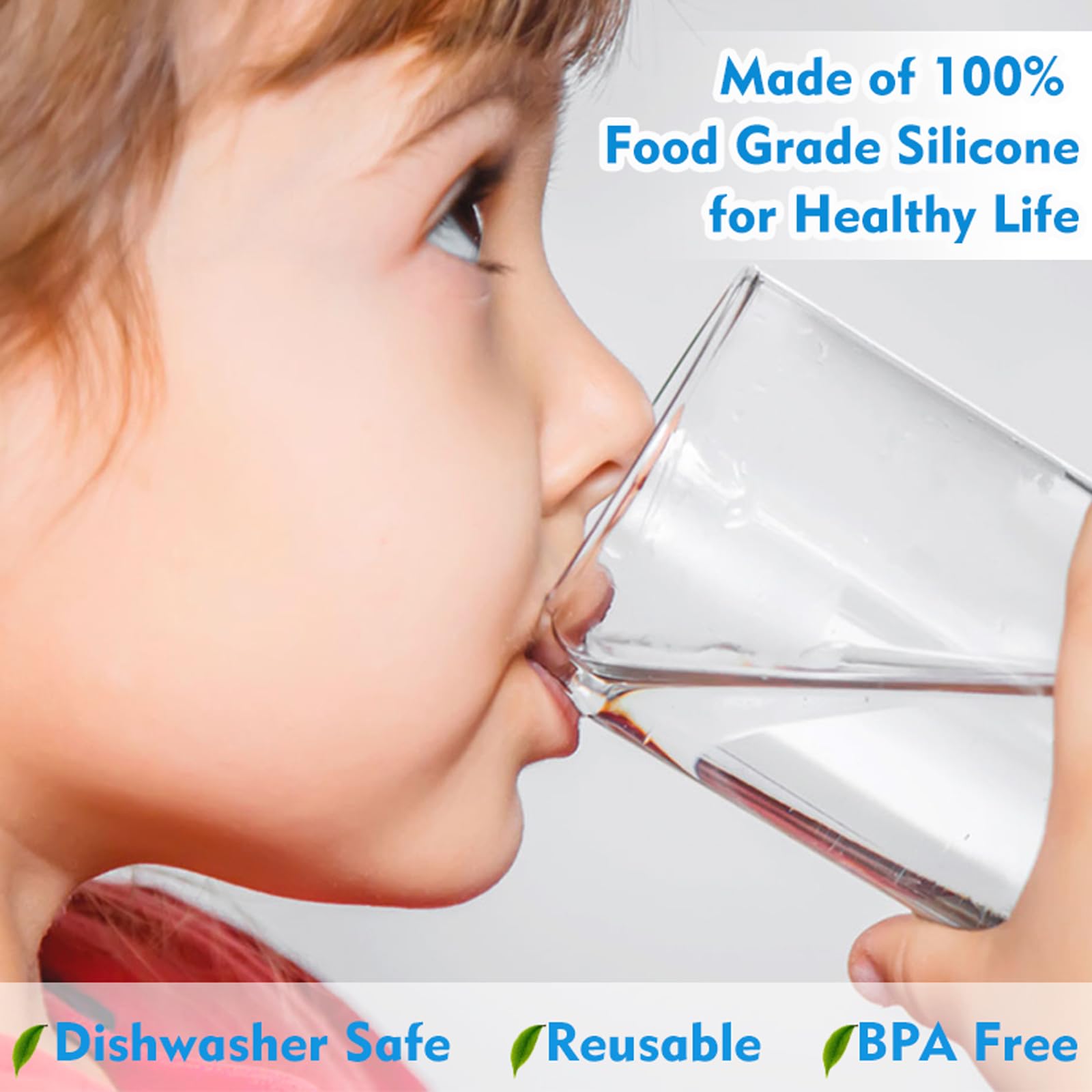 (3 Pack) Yepfomi Reusable 5 Gallon Water Jug Cap, Food Grade Silicone Replacement Bucket Lid For 2/3/4/5 Gallon Bottle 55Mm Stan