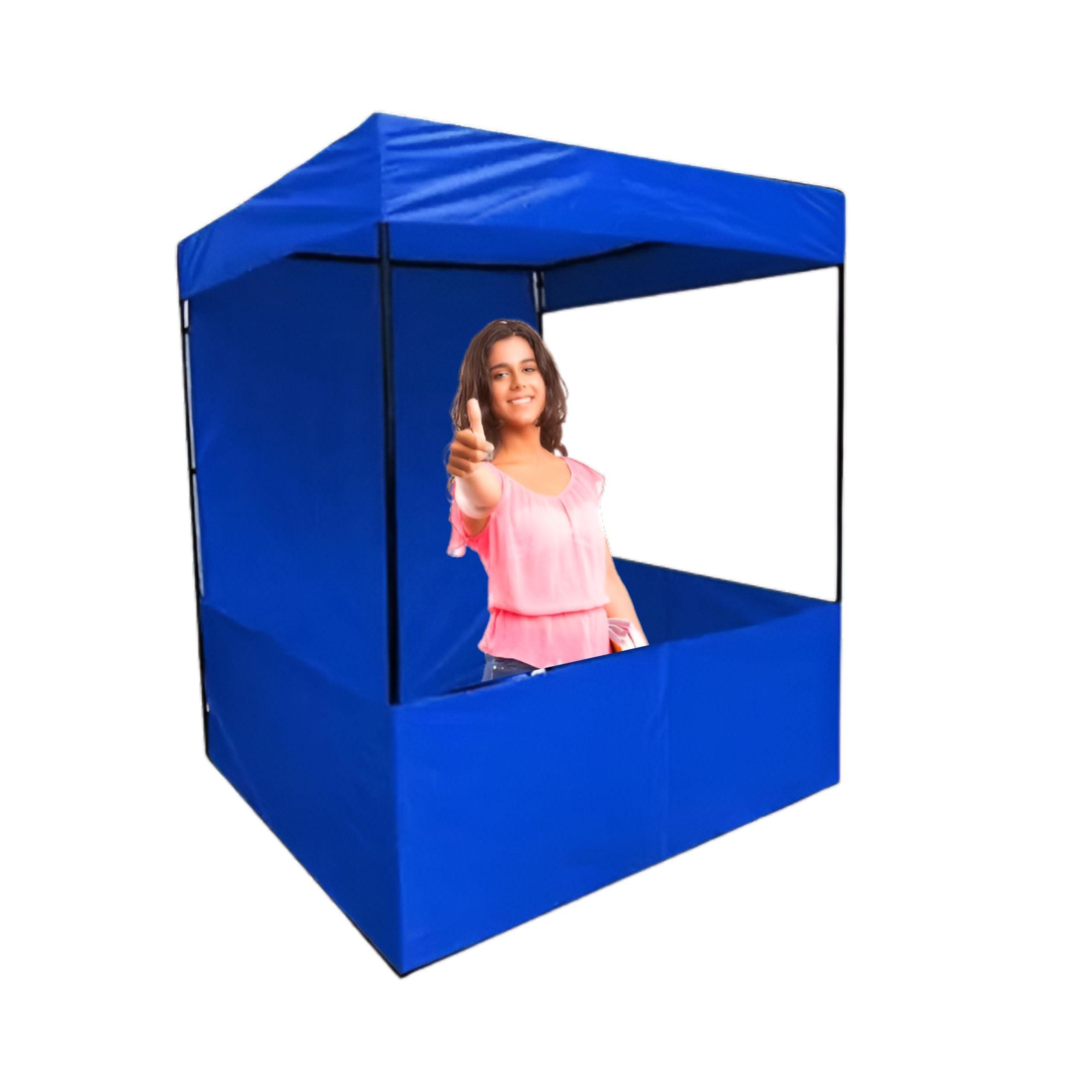 Brandway 6X6X7 Ft. Canopy Tetron Waterproof, Foldable & Portable For Advertisement, Product Promotion, Outdoor Display & Pop-Up