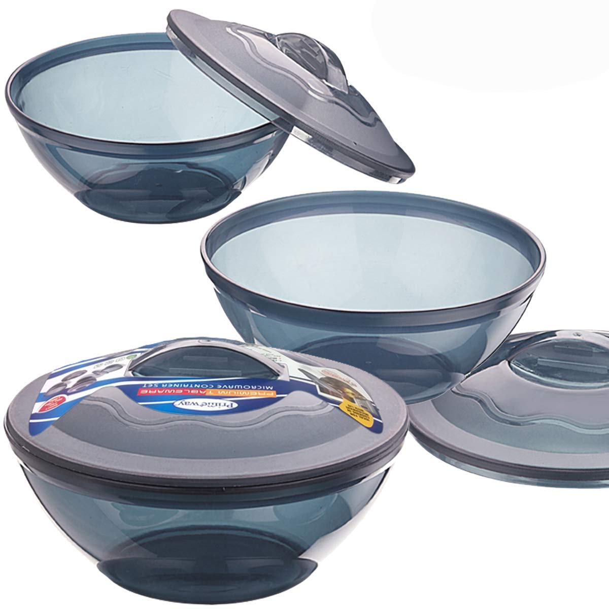 Primeway Polypropylene Plastic Microwave Cookware Reheatable Storage Casseroles Containers With Lid With Multi Utility | 650Ml, 