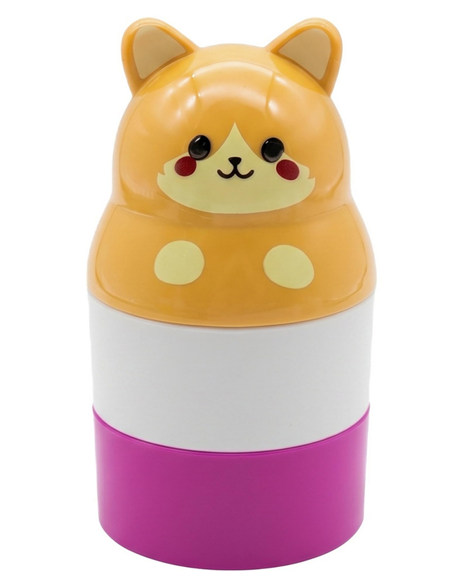 Animalshaped Reusable Sunscreen Applicator with Soft Tip (Purple)