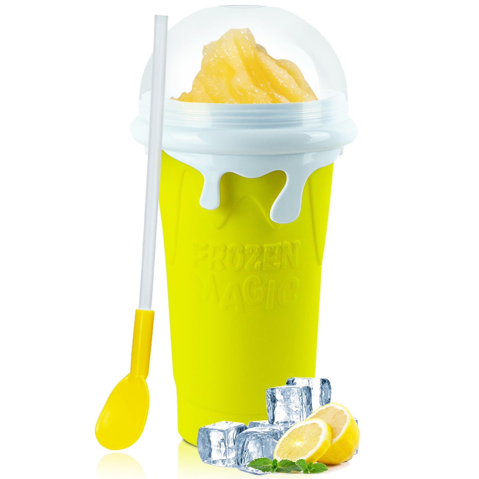 ROEDEER Large Slushie Cup 500ml,Frozen Magic Slushy Cup Maker,DIY Homemade Ice Cream,Milk Shake,Drinks Smoothie,Fruit Juice Slus