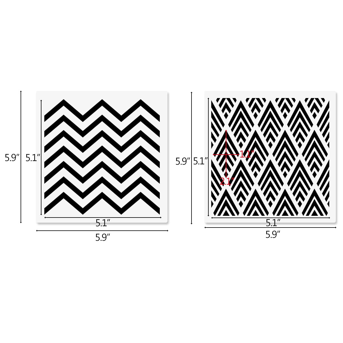 6X6In Cookie Stencils For Royal Icing Cookies Sugar Cookie, 16 Pcs Reusable Plastic Biscuit Cake Stencils With Checkered Buffalo