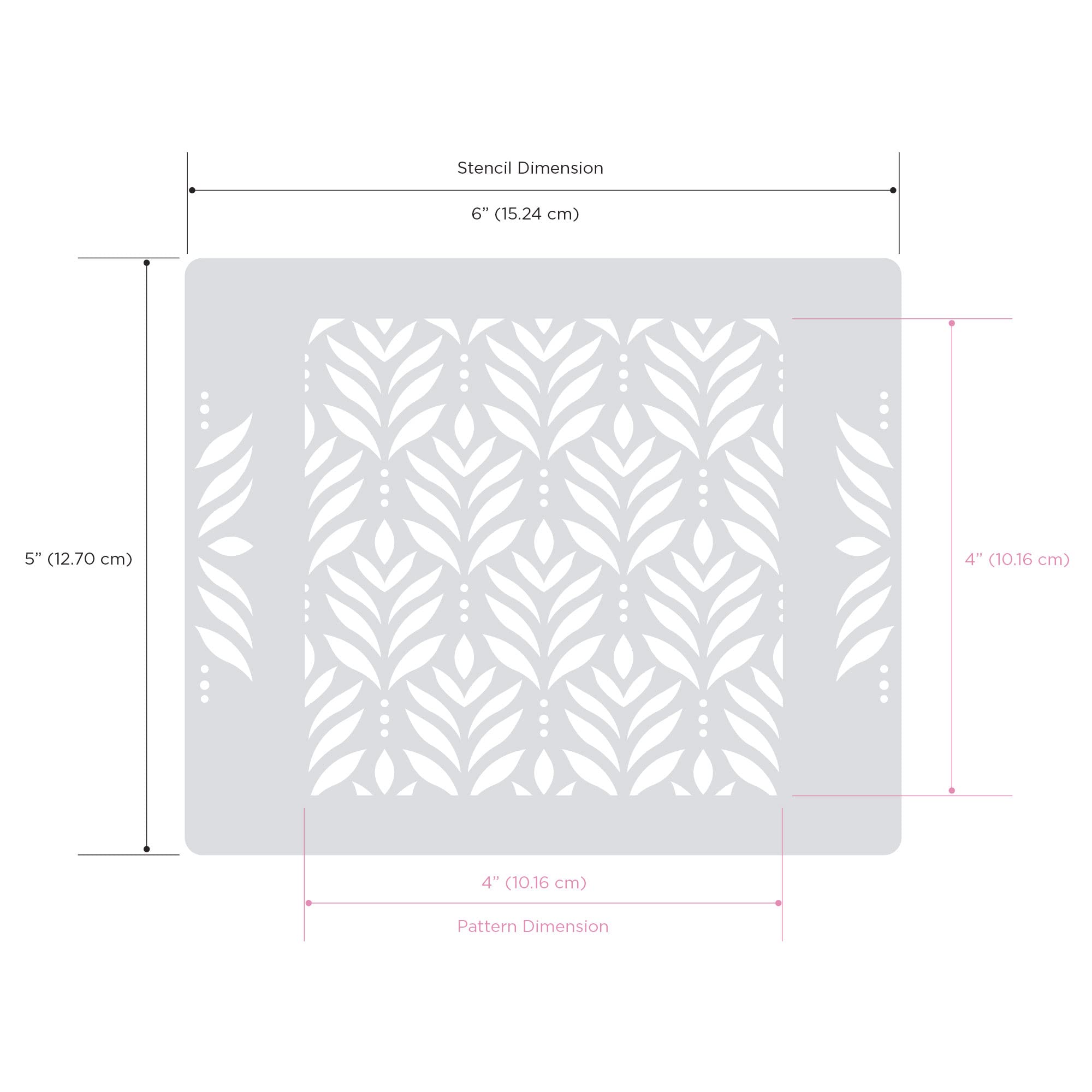 Lacupella Cookie And Cupcake Stencil (Flo)