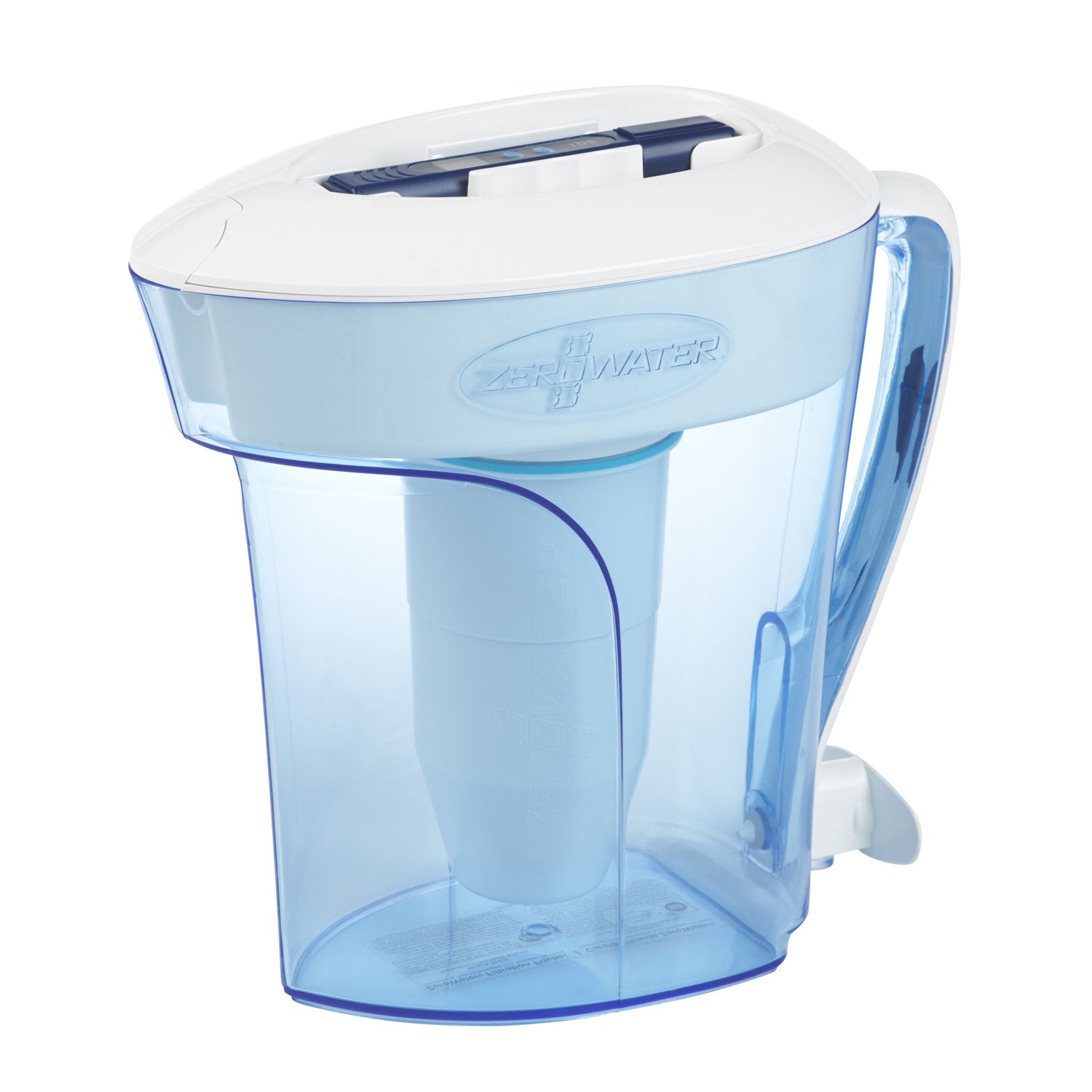 Zerowater 10-Cup Ready-Pour 5-Stage Water Filter Pitcher 0 Tds For Improved Tap Water Taste - Iapmo Certified To Reduce Lead, Ch