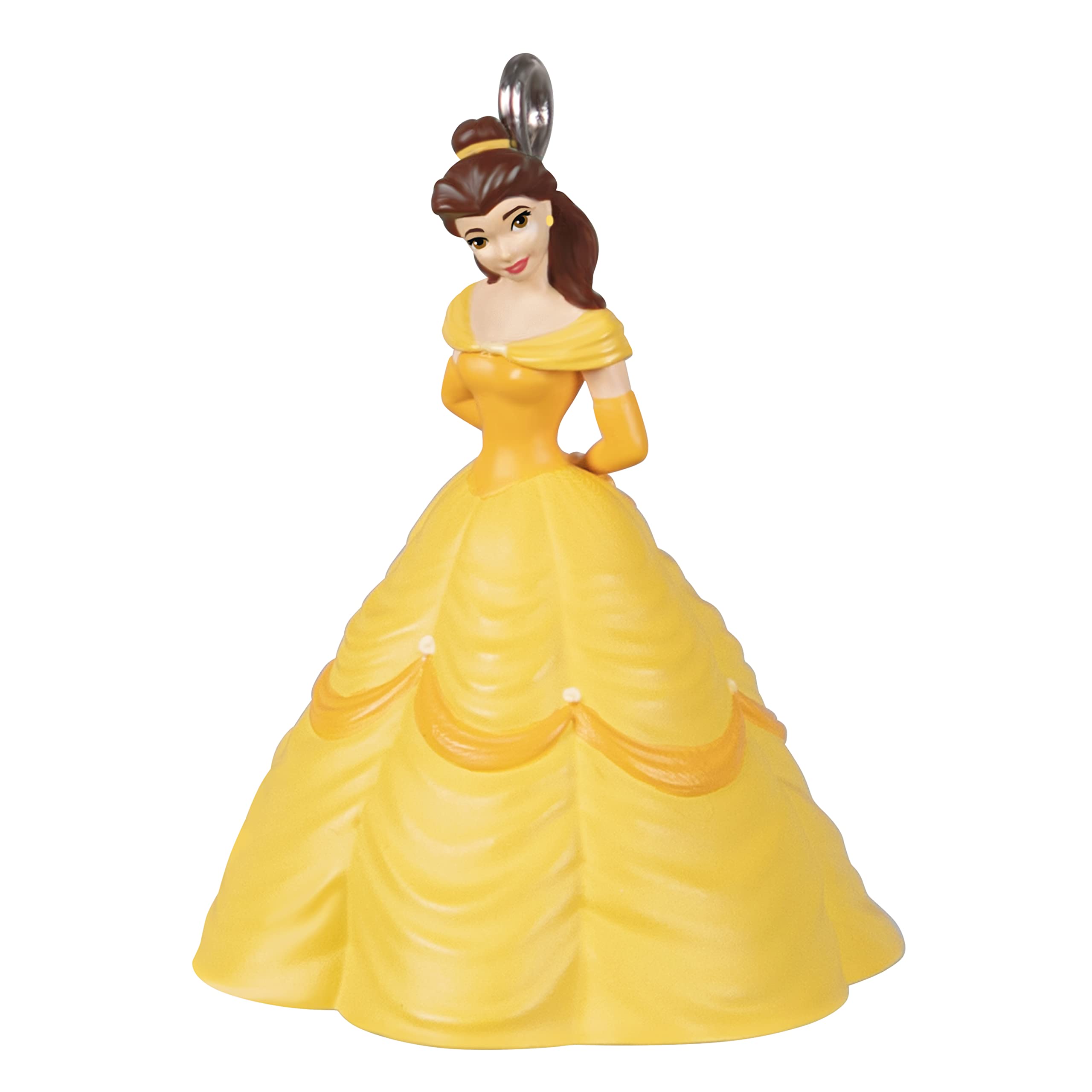 Hallmark Keepsake 1.25 Miniature Plastic, Christmas Ornament 2022, Disney Beauty and The Beast Belle, Mini
