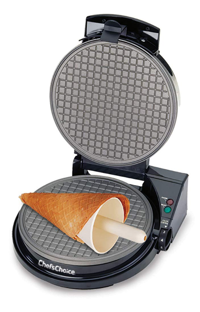 ChefsChoice Chefs Choice 838 Waffle Express Ice Cream Cone Maker, Silver