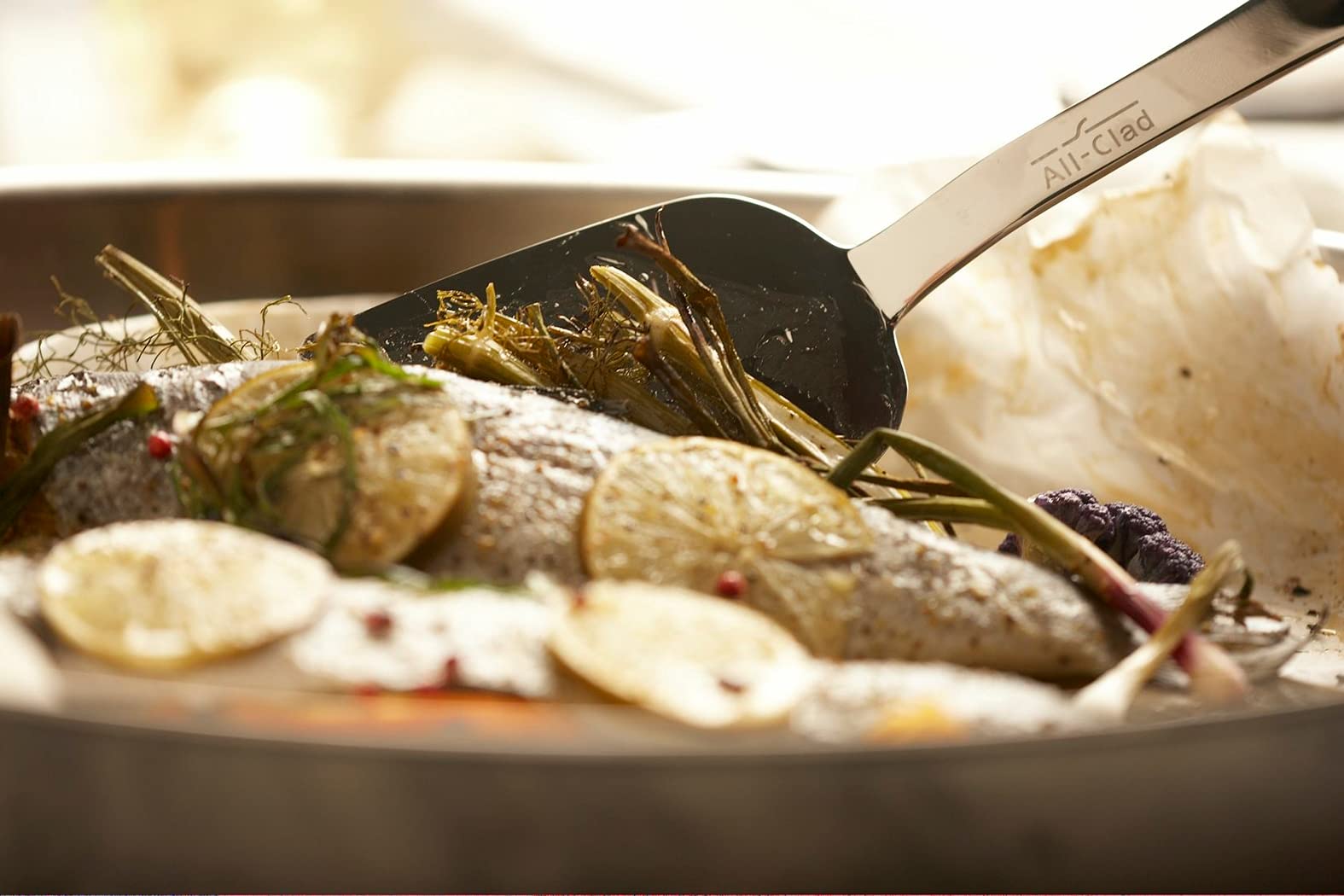 All-Clad T231 Stainless Steel Cook Serving Fork, Silver