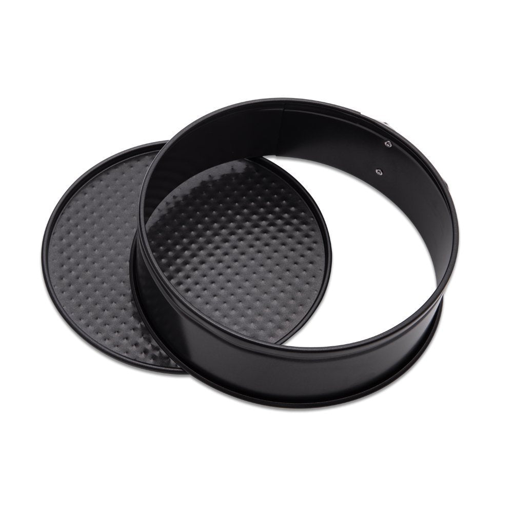 Hiware 9 Inch Non-Stick Cheesecake Pan Springform Pan With Removable Bottom/Leakproof Cake Pan With 50 Pcs Parchment Paper - Bla