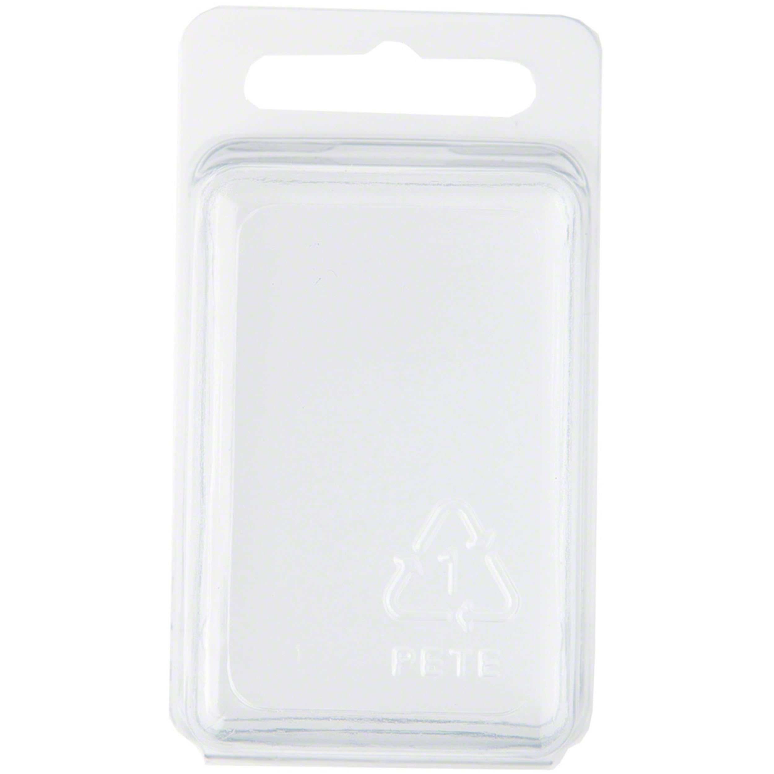 Collecting Warehouse Clear Plastic Clamshell Package/Storage Container, 2.31'' H X 1.5'' W X 1.25'' D, Pack Of 10