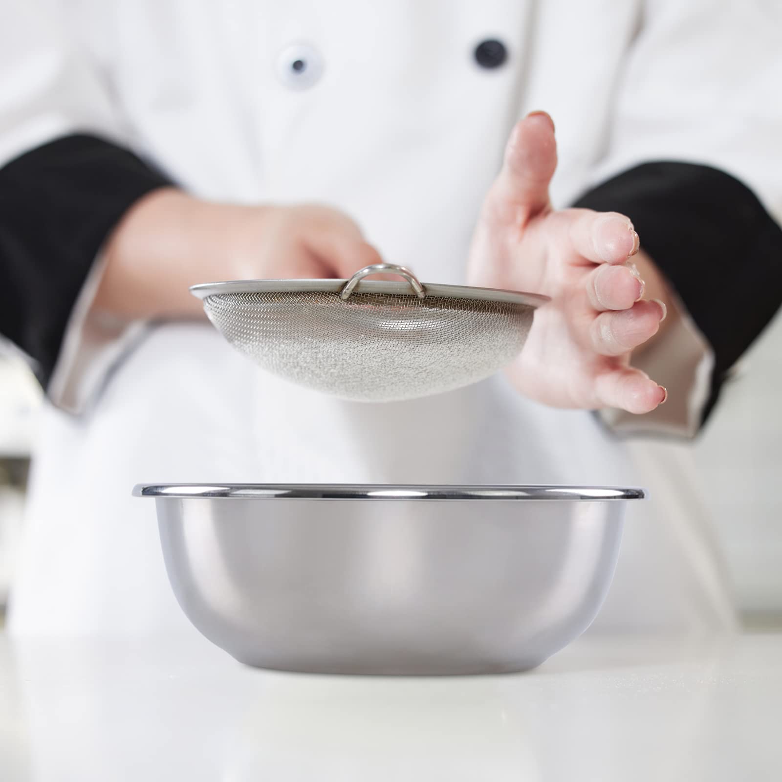 Cadineus Stainless Steel Bowls Set Of 4, Metal Mixing Bowls Set Prep Bowl