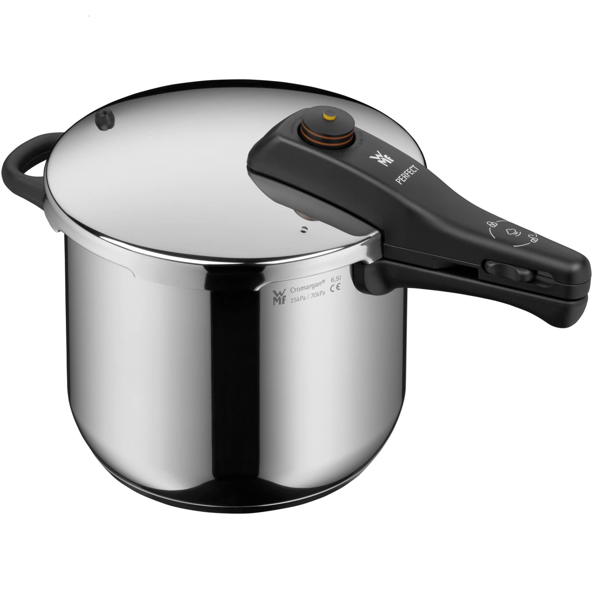 WMF Perfect - Quick Cooker     22 cm Diameter of 6 Litres and a Half Cromargan Stainless Steel for Induction