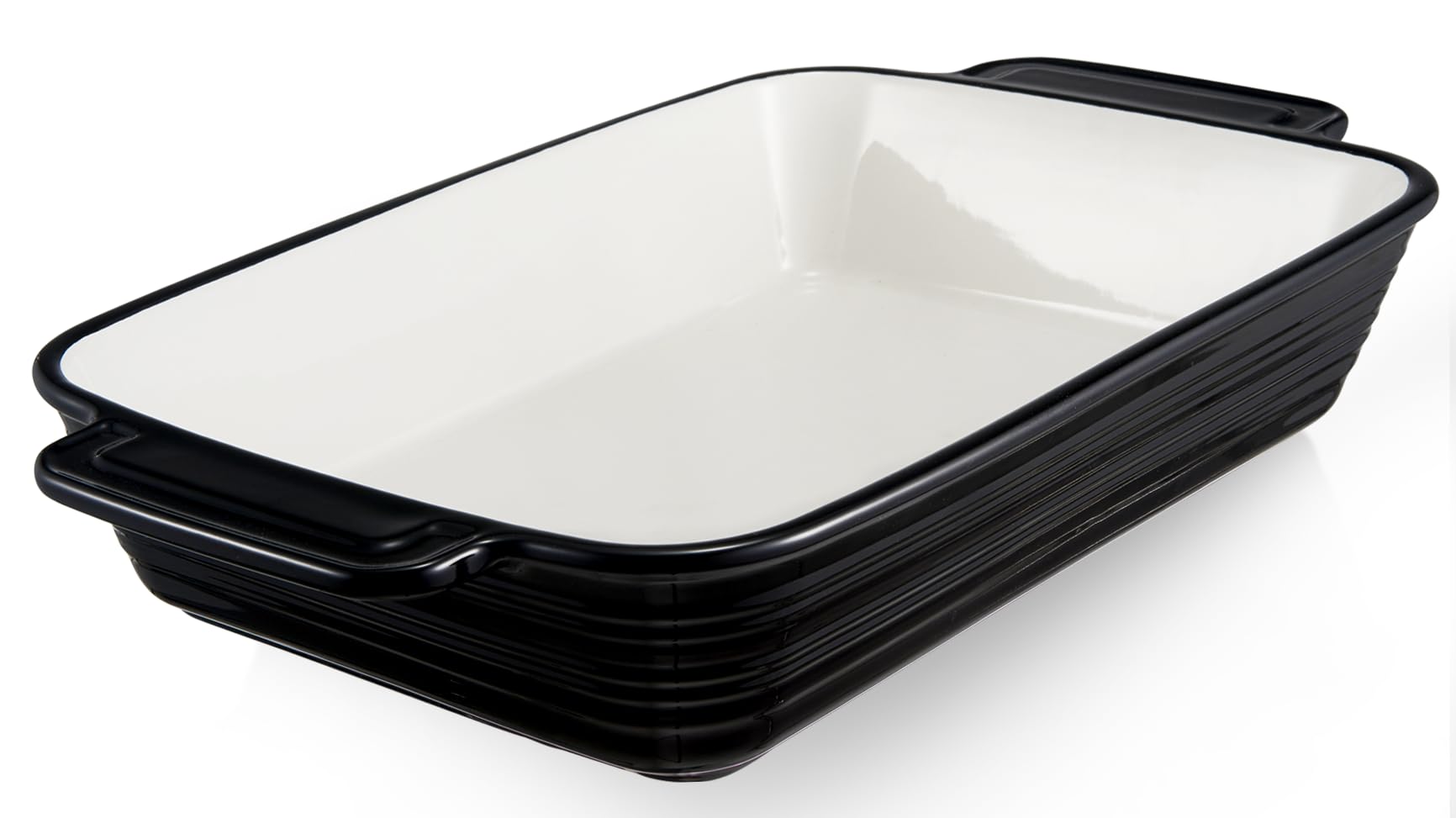 LIFVER Casserole Dish for Oven, 9x13 Ceramic Baking Dish, 115oz Large Lasagna Pan, Durable Deep Baking Pan with Handles, Oven Sa