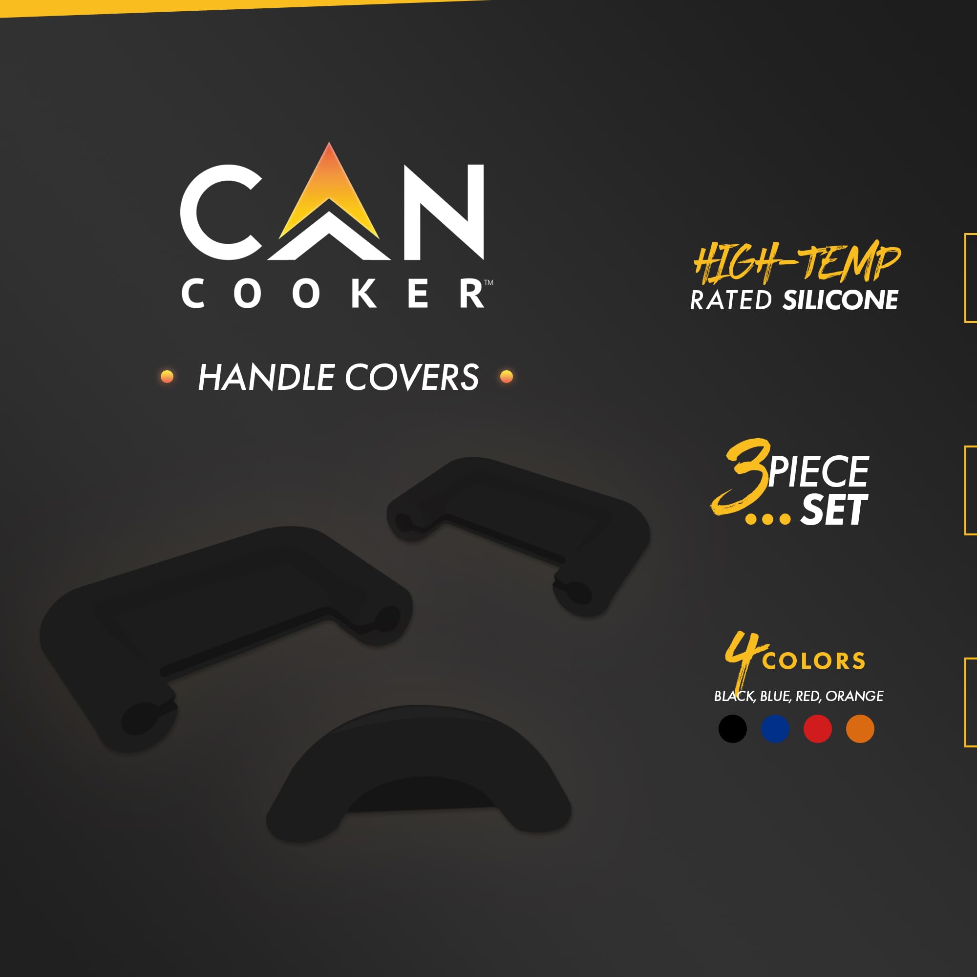 Cancooker Handle Covers For Original, Junior And Companion Cancooker, Black