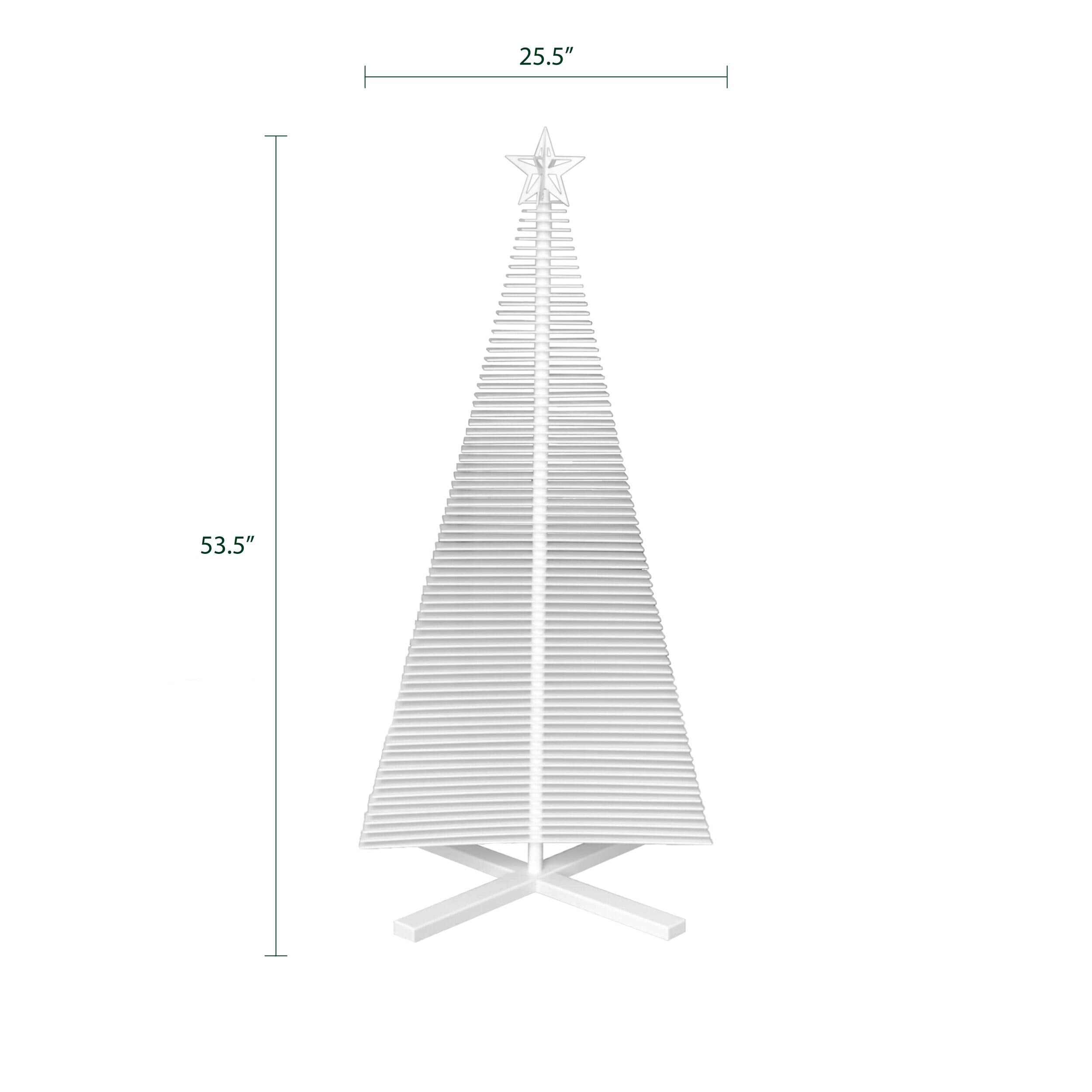Veradek 53.5 Spiral Christmas Tree for Indoor or Outdoor Use - White