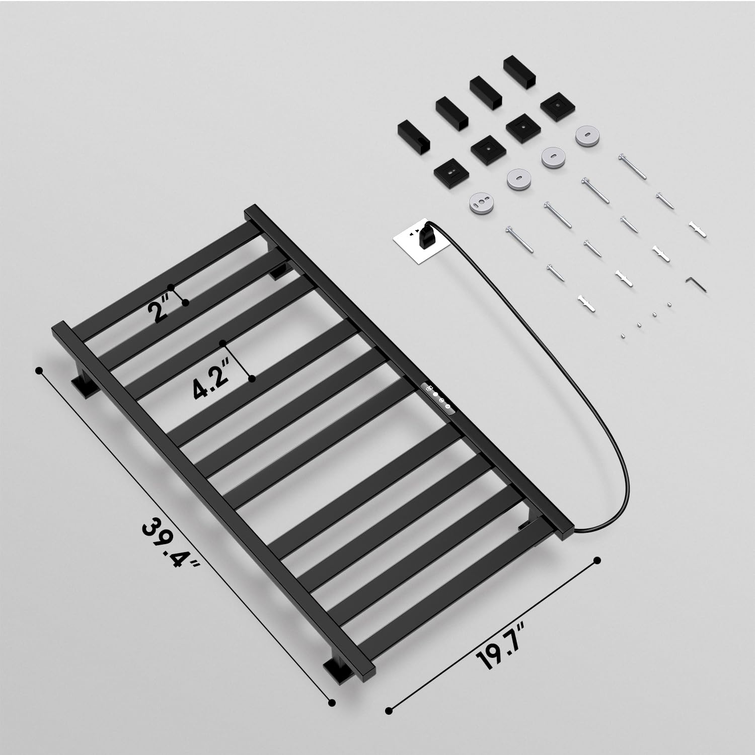 Colliford Towel Warmer,Stainless Steel Towel Warmer Rack For Bathroom -10 Bars Wall Mounted Towel Heater With Intelligent Touch