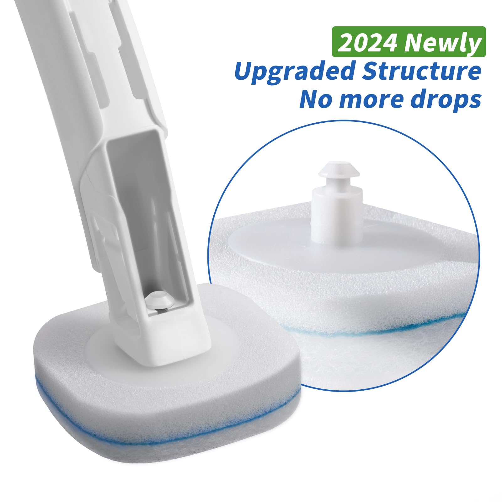 Oshang 28 Count Toilet Brush Refills, Toilet Refill Pads, Disposable Toilet Brush Heads For Toilet And Bathroom Cleaning