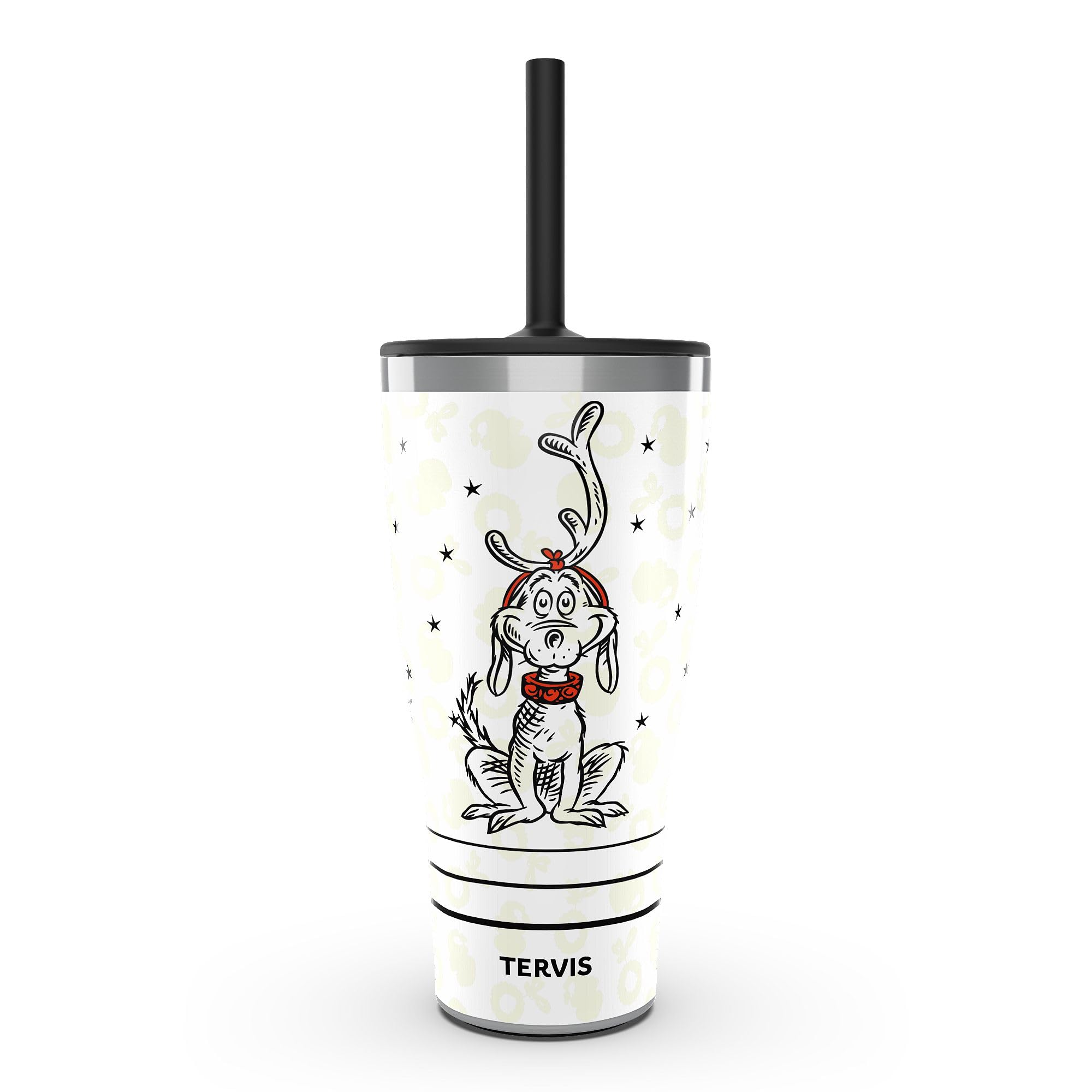 Tervis Traveler Dr. Seuss  Grinch Oh Max Triple Walled Insulated Tumbler Travel Cup Keeps Drinks Cold & Hot, 30oz with Straw Li
