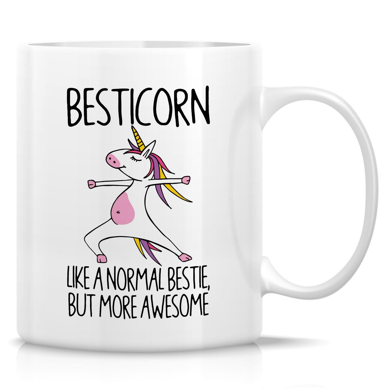 Retreez Best Friends Mug Awesome Besticorn Unicorn Bestie BFF Coffee Mugs