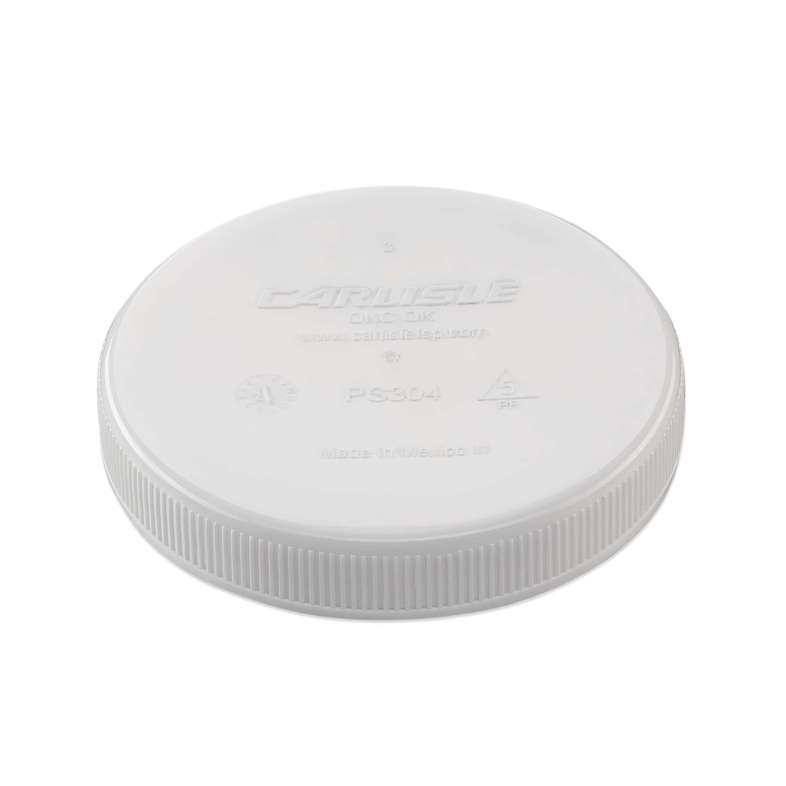 Carlisle FoodService Products Stor N Pour Bottle Caps Lids with Stacking Ridge for Bar, Kitchen, And Restaurants, Plastic, 3.5 
