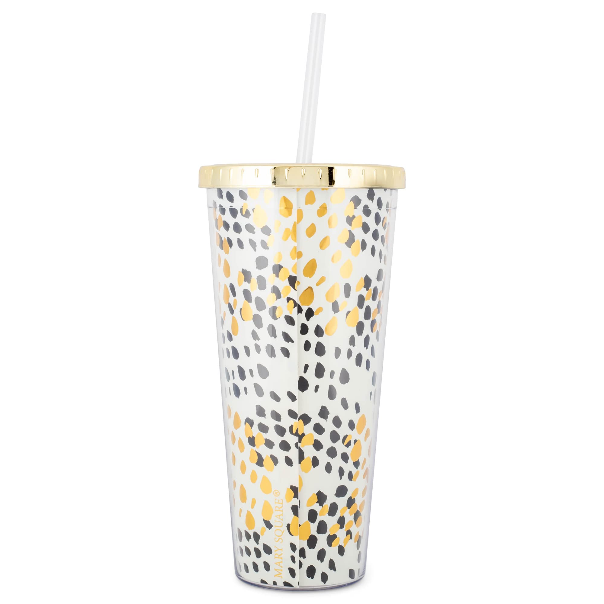 Mary Square Always Be My Best Friend Know Too Much 24 Ounce Acrylic Travel Tumbler With Straw