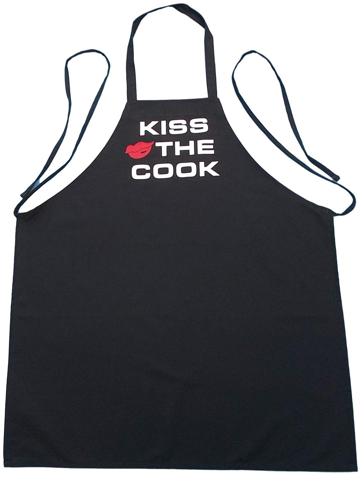 Black Kiss The Cook Chef Apron, One Size Fits Most
